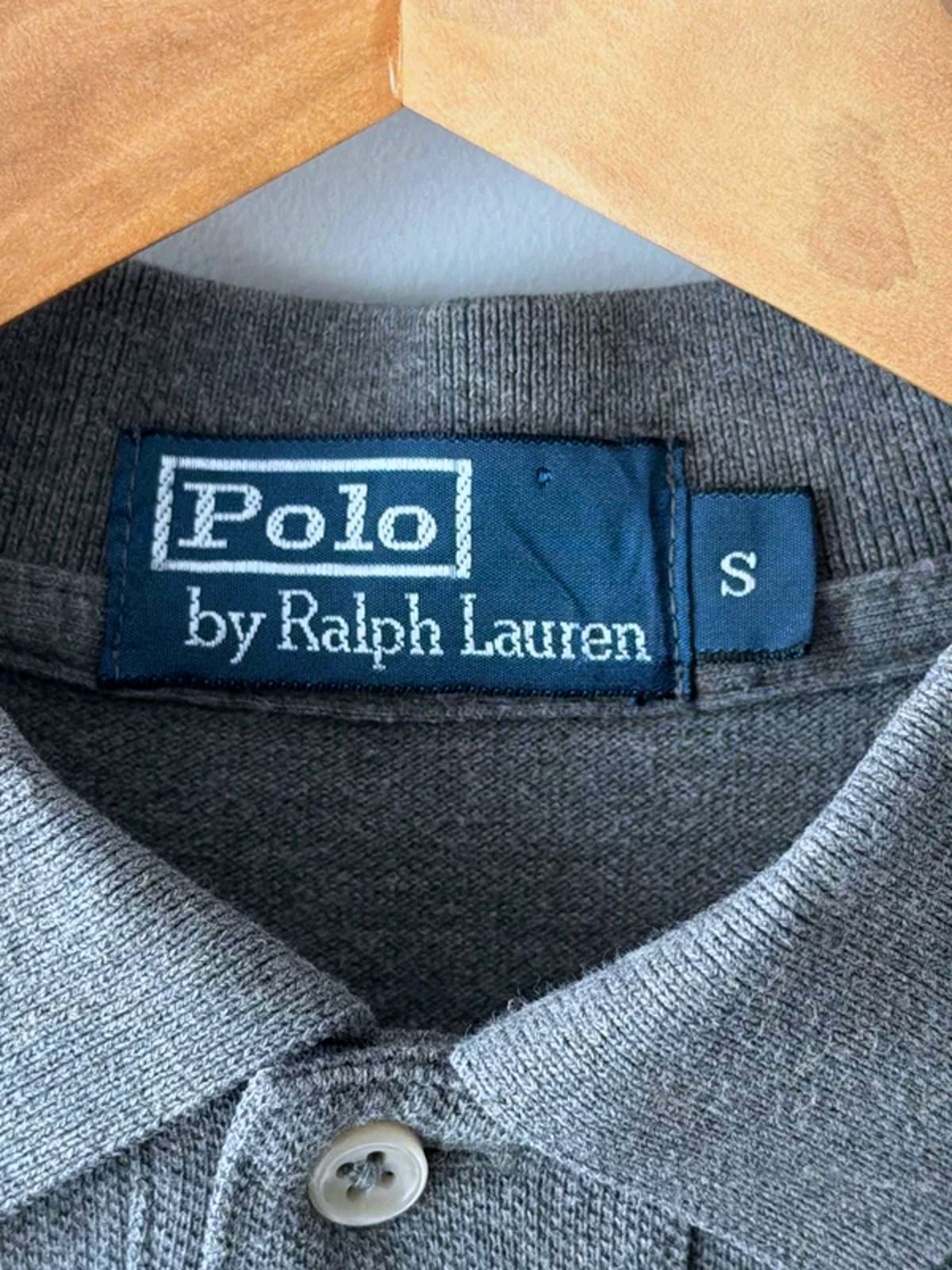 Men’s Ralph Lauren Premium Long Sleeve Polo Top In Grey - Small - 3309