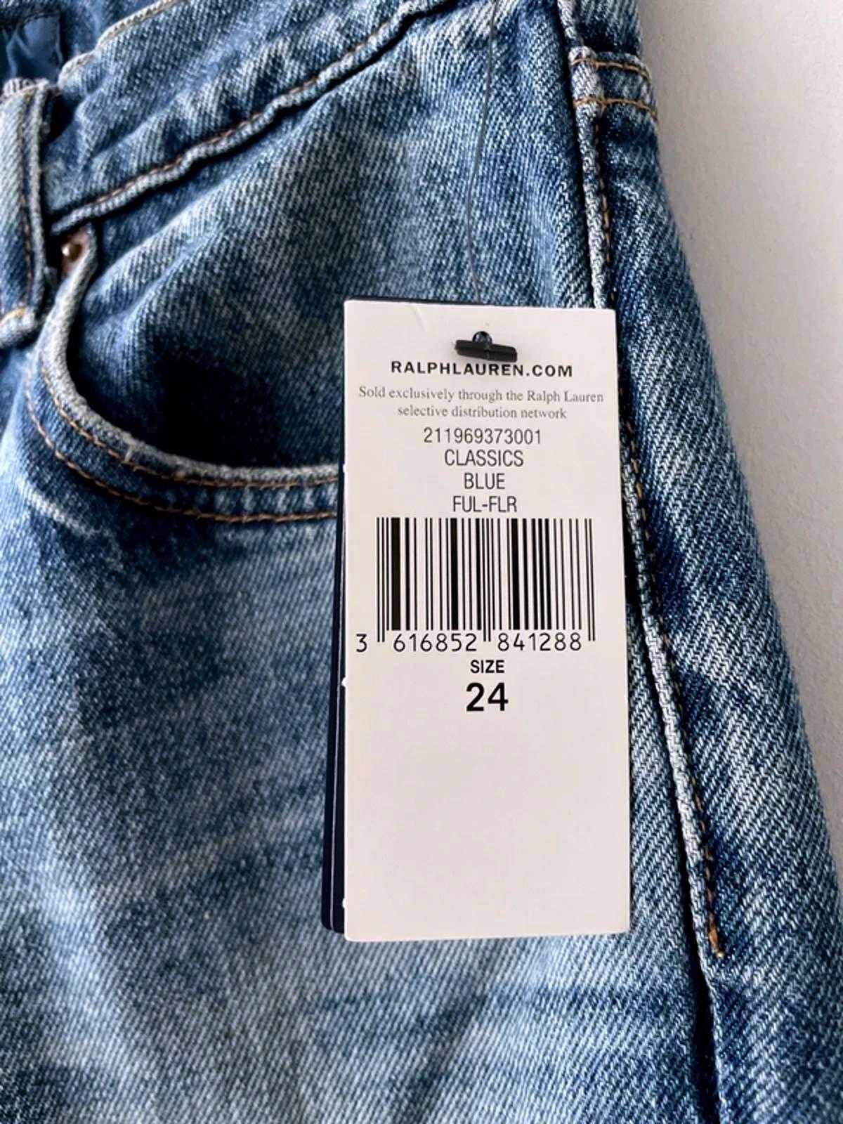 Women’s Ralph Lauren Regular Fit Flared Jeans In Navy Blue - W24/L34 - 3075
