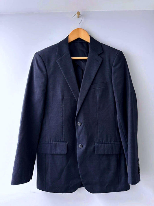 Men’s Reiss Double Button Wool Blend Blazer Jacket In Navy - Small - 0660
