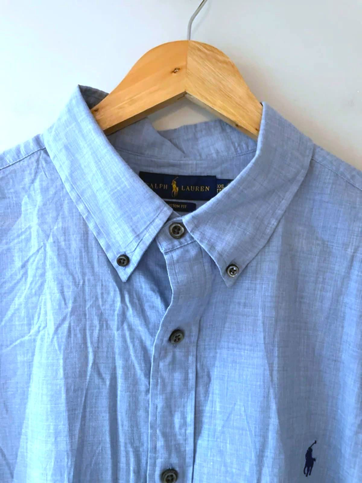 Men’s Ralph Lauren Custom Fit Oxford Shirt in Blue - XXLarge - 2932