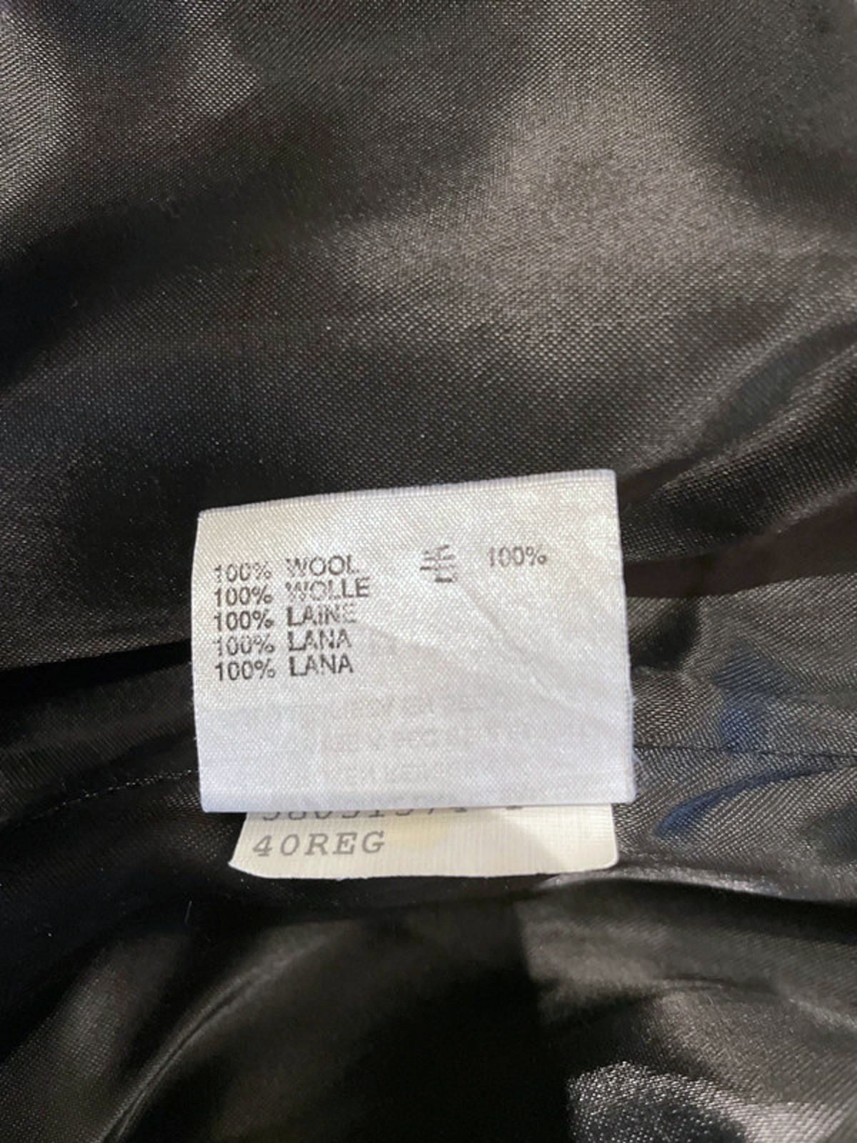Men’s Aquascutim 100% Wool Single Breasted Trench Coat In Black - Large - 2578