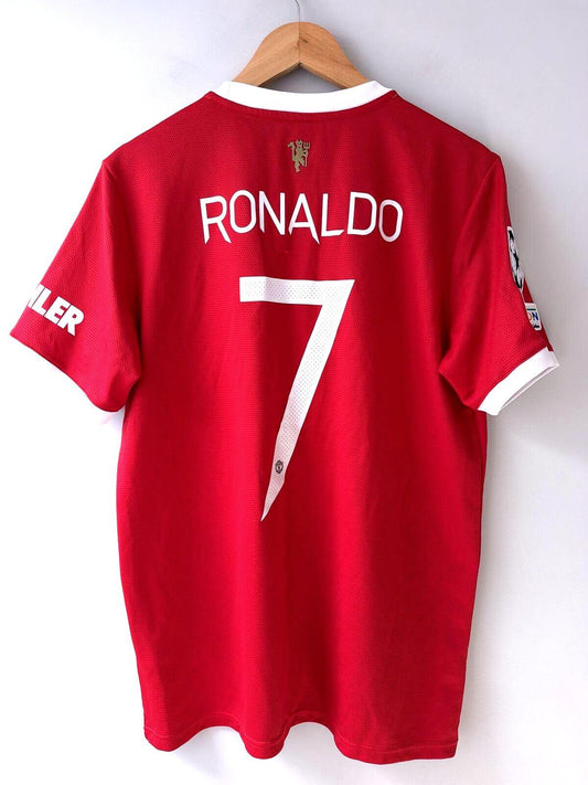 Mens Manchester United Ronaldo 7 2021/22 Home Football Shirt Top - Large - 3525