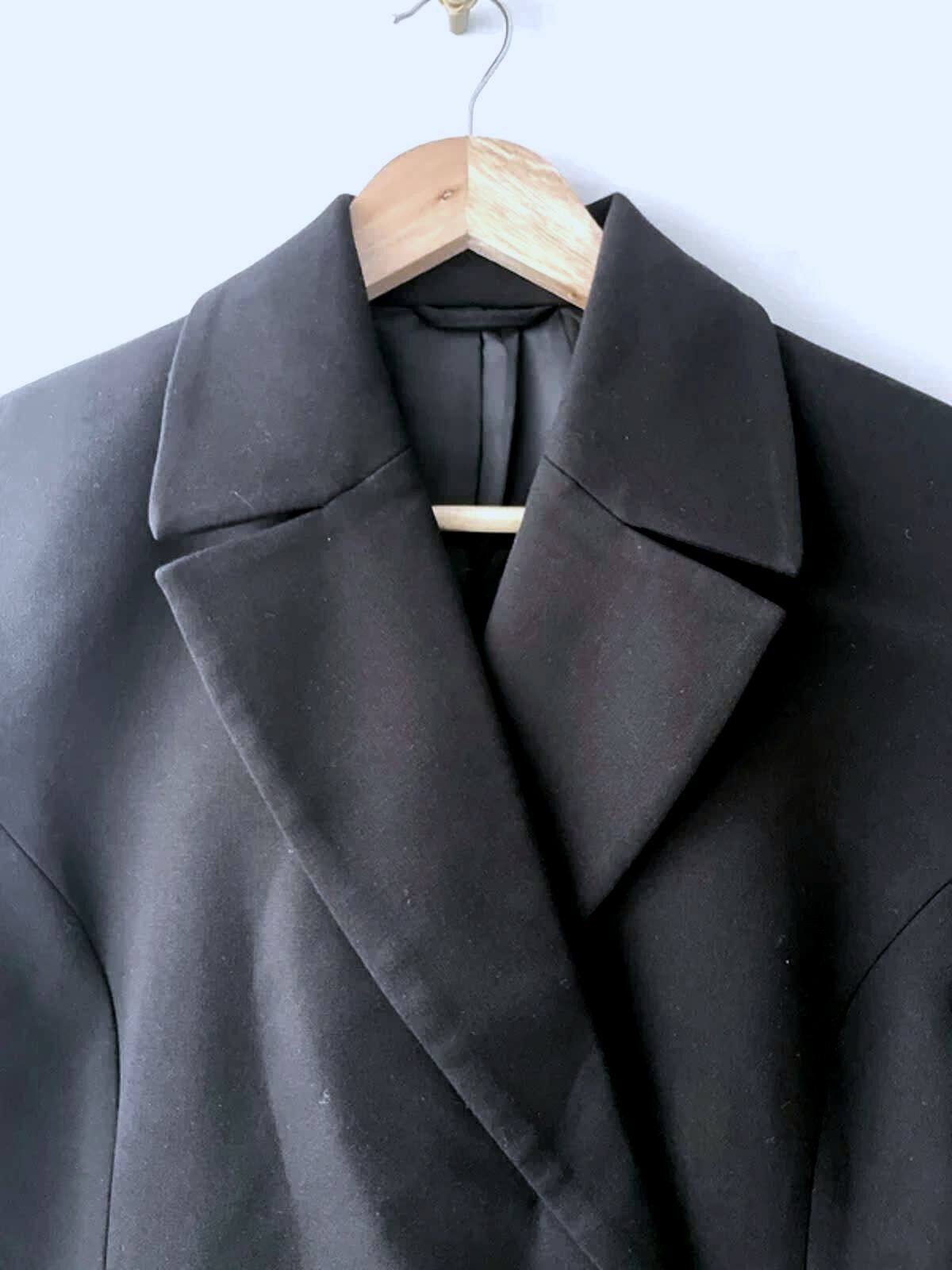 Women’s Weekday Double Breasted Blazer Jacket in Black - Small - 2983