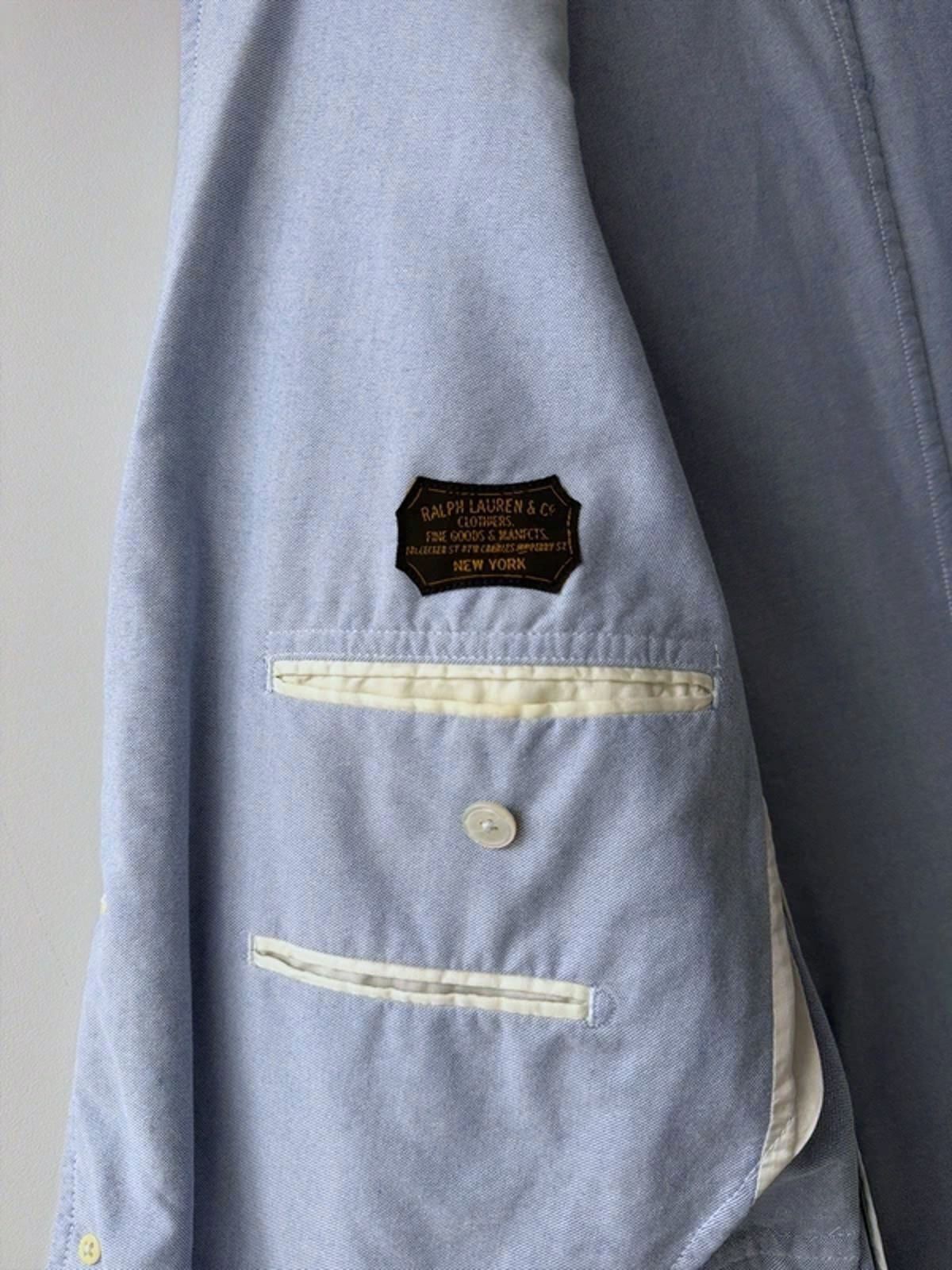 Men’s Ralph Lauren Custom Fit Chambray Blazer In Blue - Medium - 3240