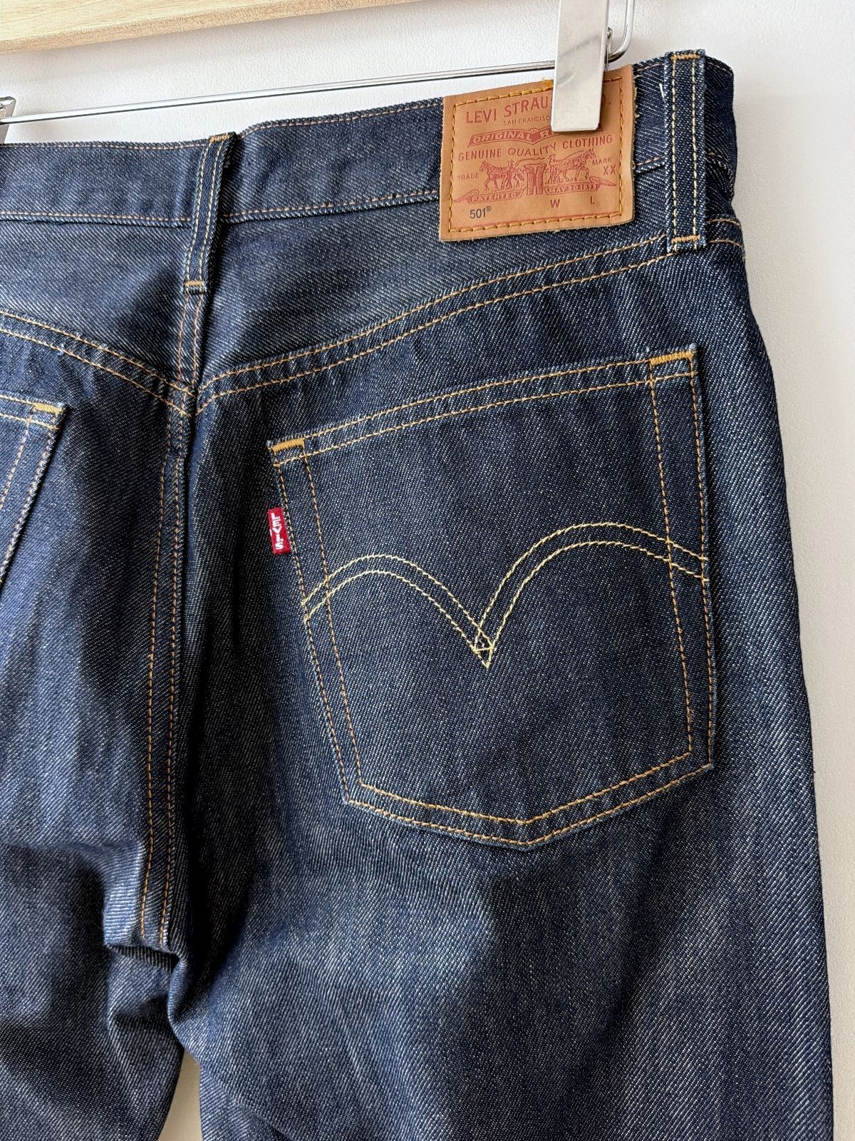 Women’s Levi's 501 Straight Leg Jeans With Rainbow Heart Patch - W29/L29