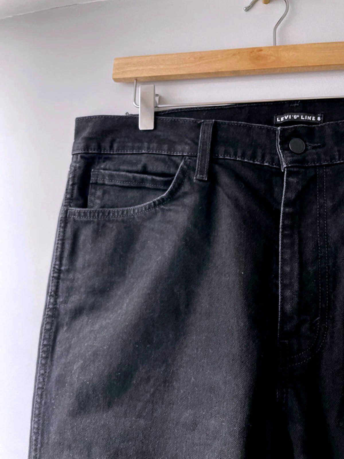 Men’s Levi’s line 8 Straight Leg Premium Range Jeans In Black - W36 / L32 - 1875