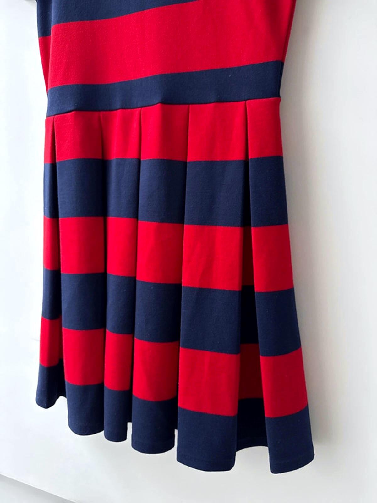 Women’s Ralph Lauren Stripped Jersey Tennis Dress - UK10 - 1967