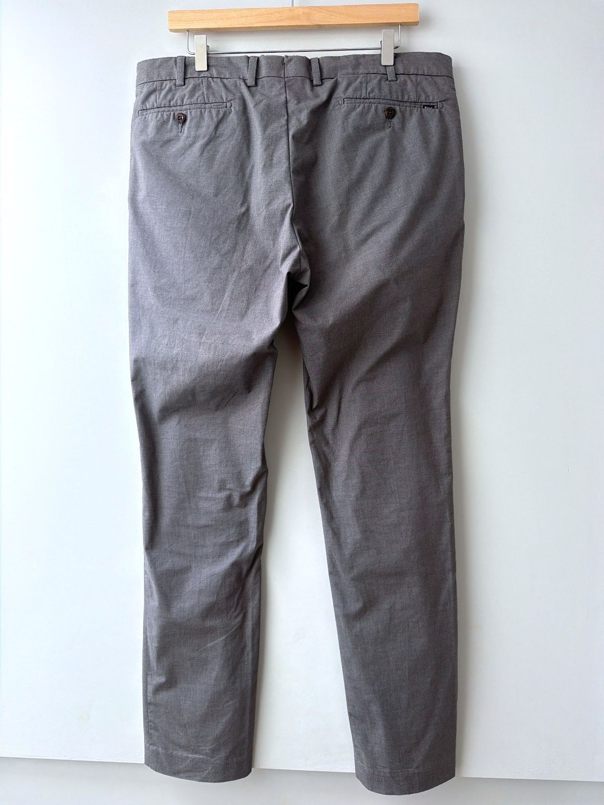 Men’s Ralph Lauren Premium Classic Chino Trousers In Grey - W36/L33 - 3571