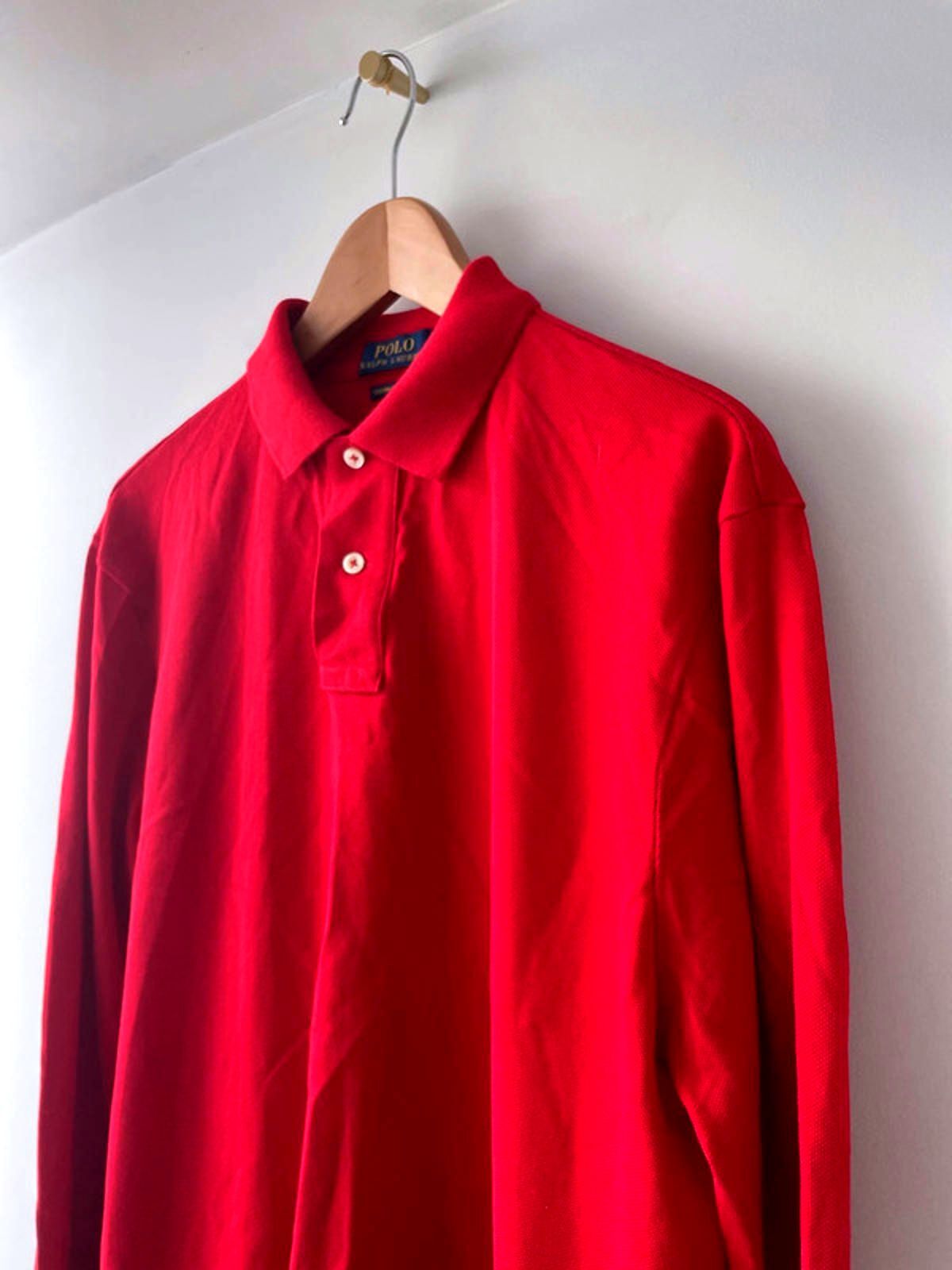 Men’s Ralph Lauren Premium Pima Long Sleeve Slim Fit Polo Top - Large - 1761