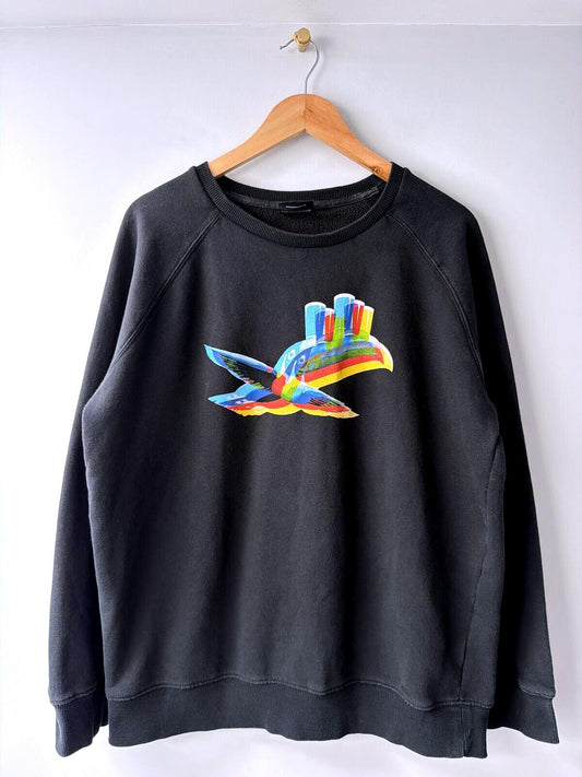 Mens Guinness x Arches Printed Crew Neck Sweatshirt Top In Black - XXLarge -3531
