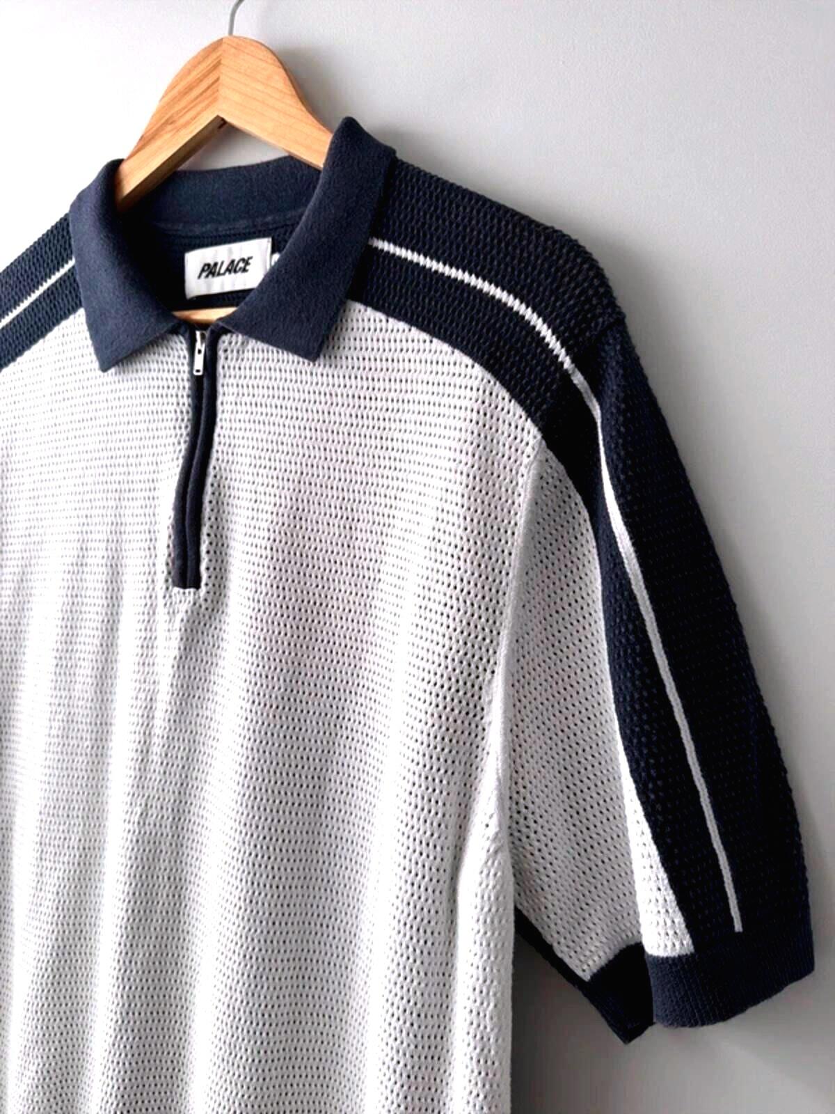 Men’s Palace Tex Knitted Polo Top In Navy - Large - 3397