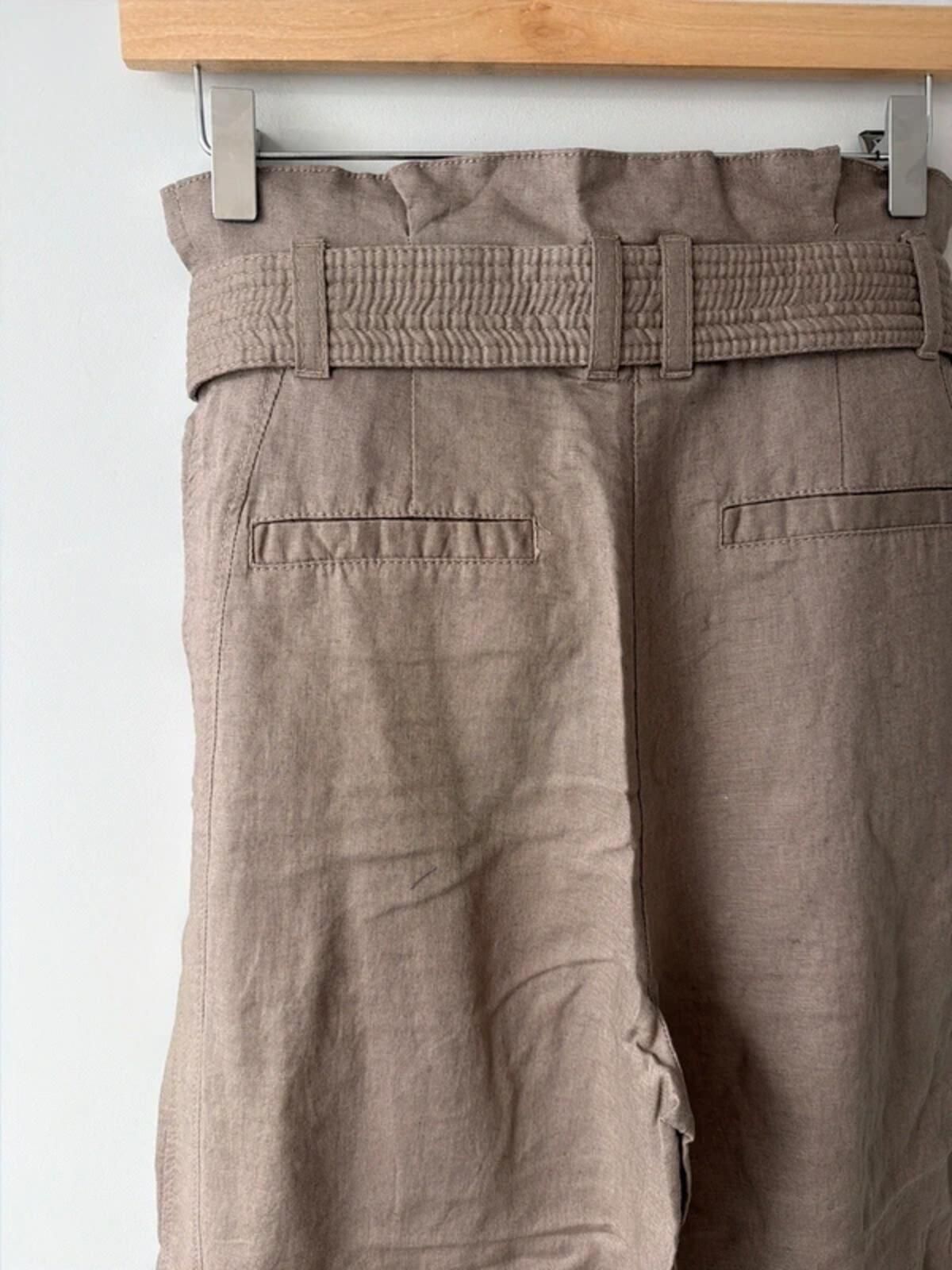 Women’s & Other Stories linen tie front High Waisted trousers - Uk4 - 3368