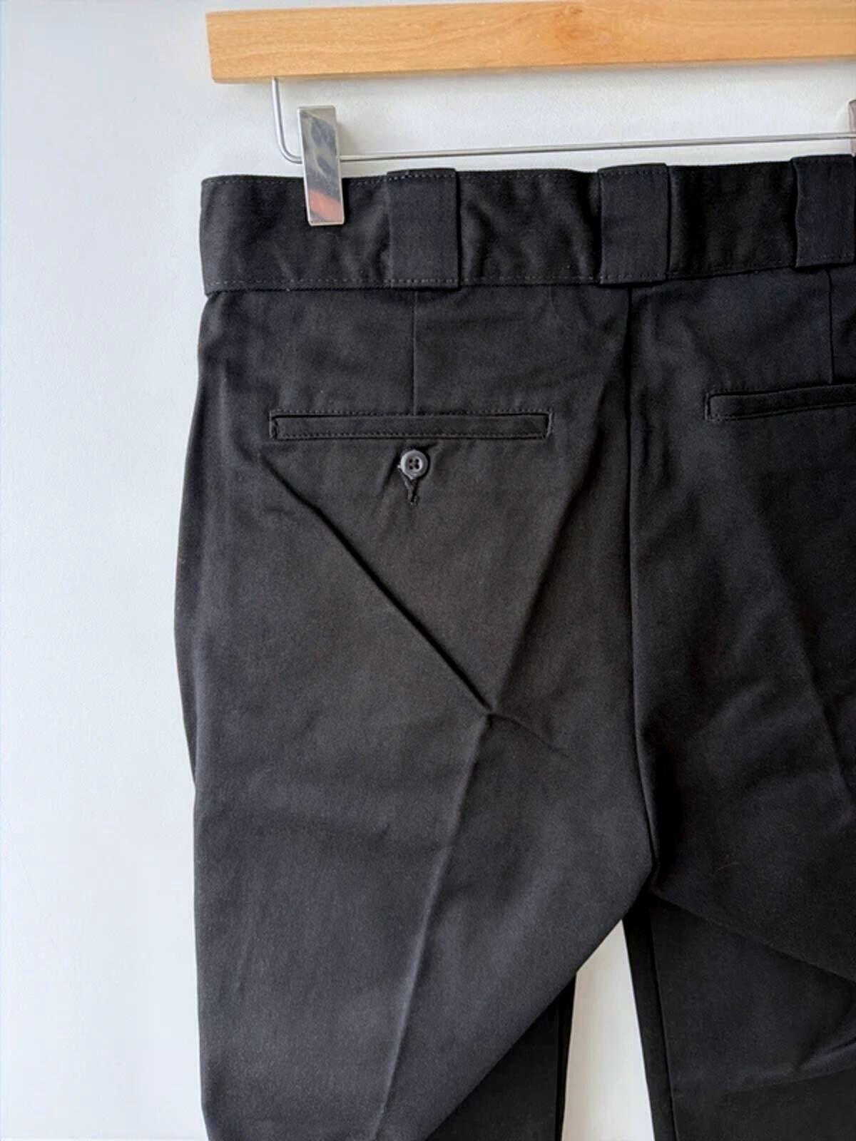Women’s Dickies Elizaville Straight Leg Chino Trouser In Black - W28/L29 - 3377