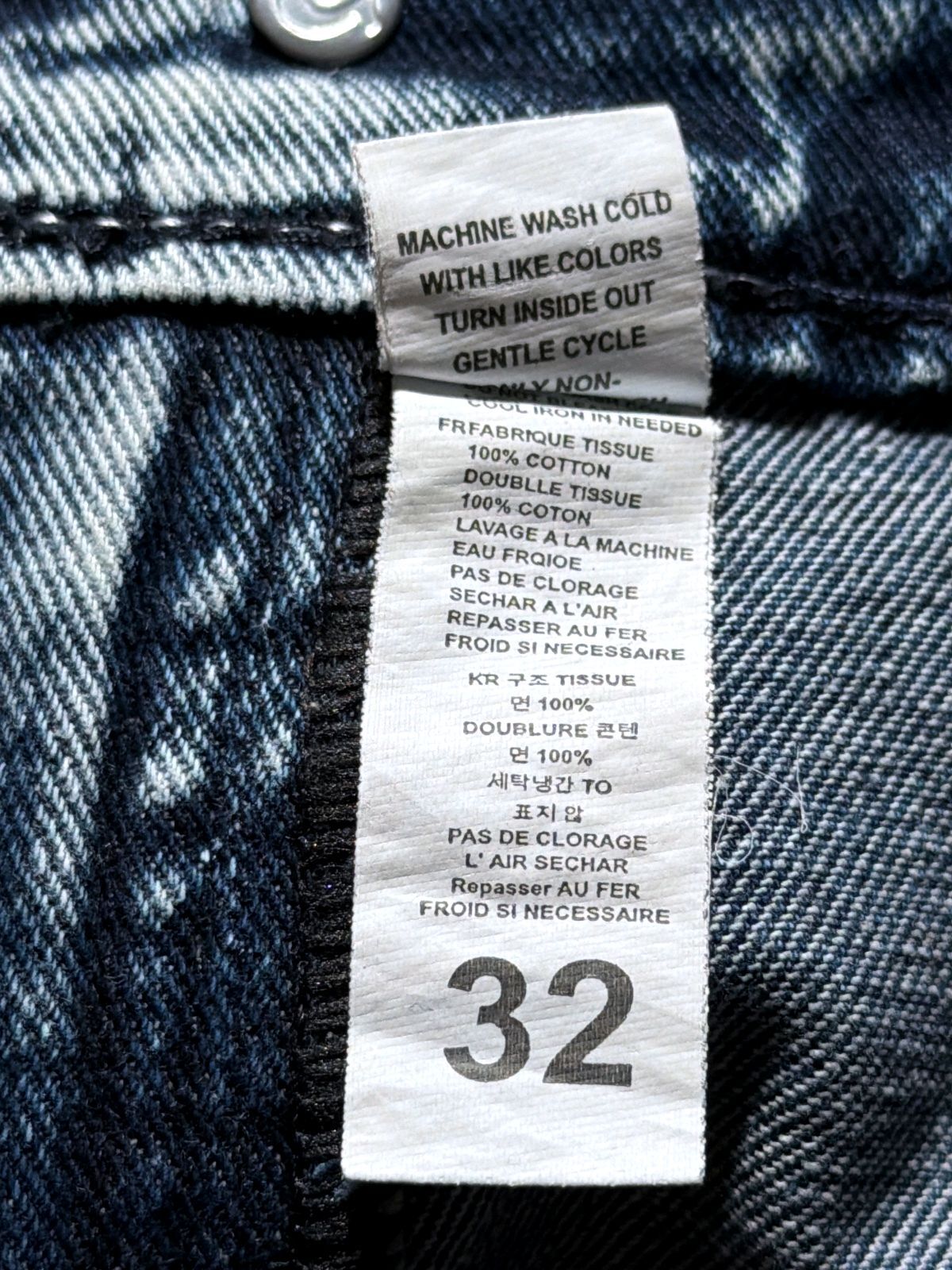 Men’s True Religion Made in U.S.A Stretch Slim Fit Jeans In Navy -W32/L29 - 3750
