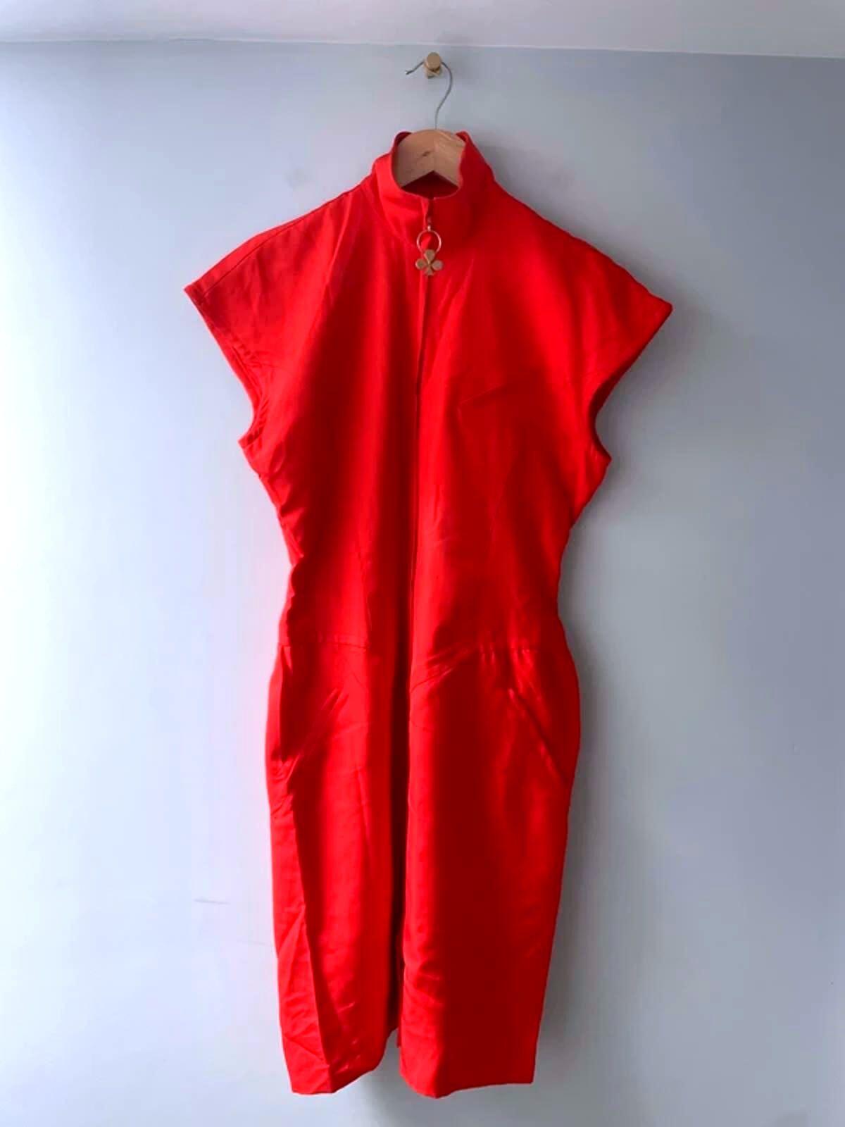 Women’s Emanuel Ungaro Designer Rare Find Cap Sleeve Dress In Red - UK8 - 3039