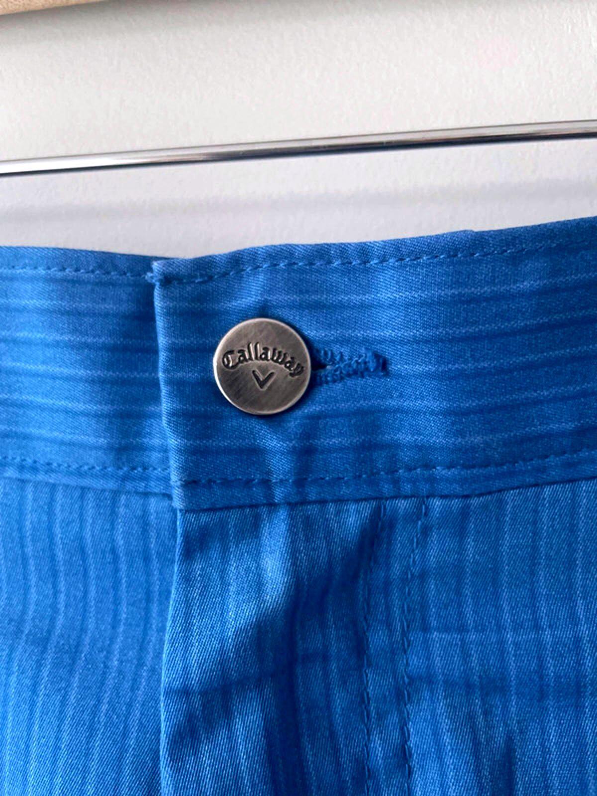 Men’s Callaway Premium Stretch Fit Golf Shorts In Blue - W36 - 1915