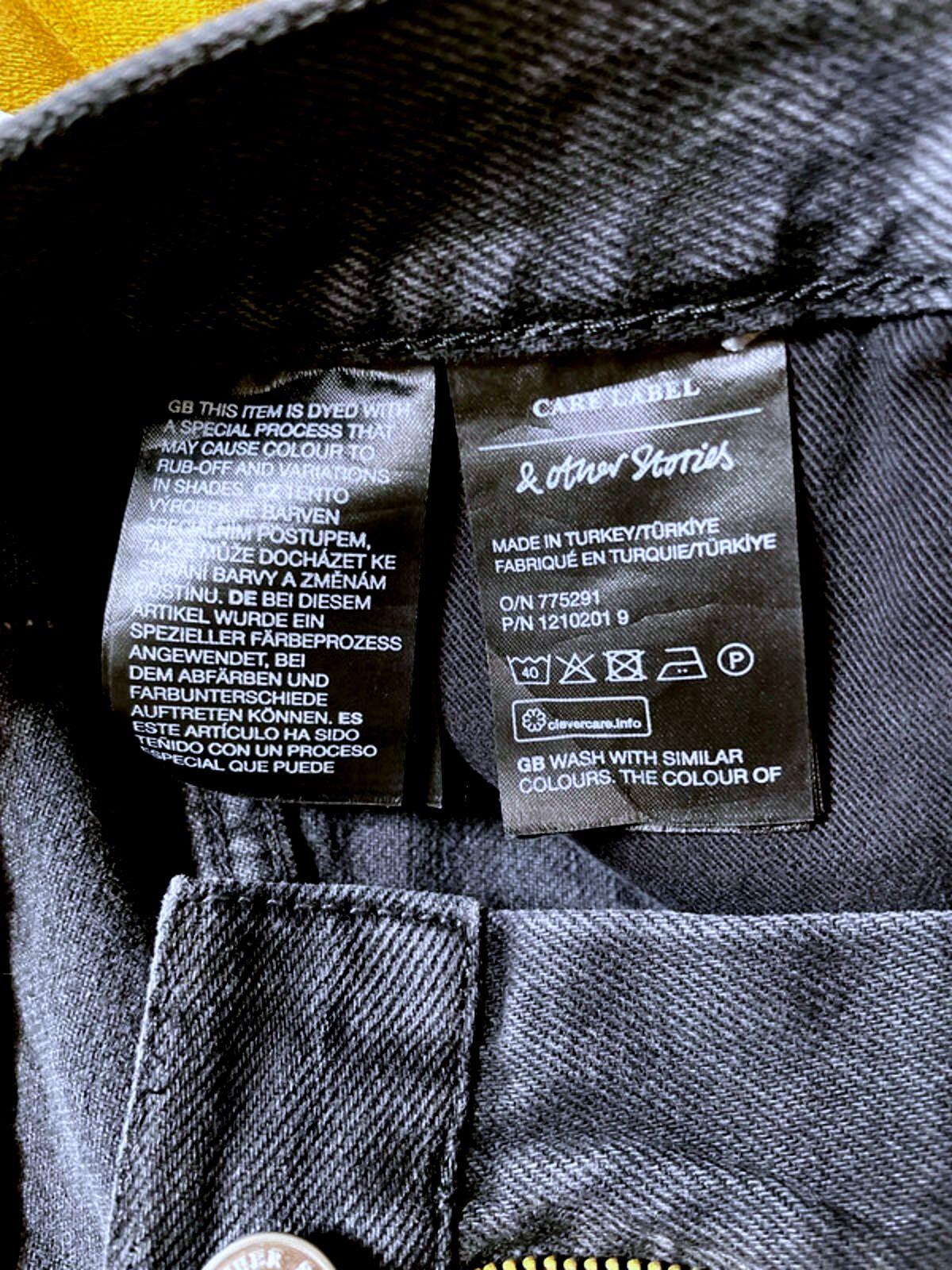 Women’s & Other Stories Long Denim Skirt In Black with Back Split - UK 6 - 1812