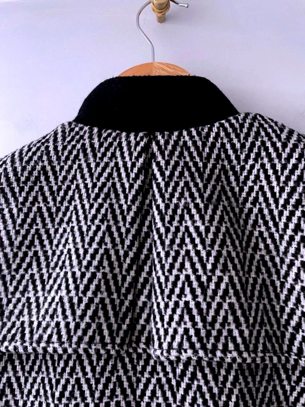 Women’s Fred Perry X Amy Winehouse Wool Herringbone Jacket in Black - UK10 -2990