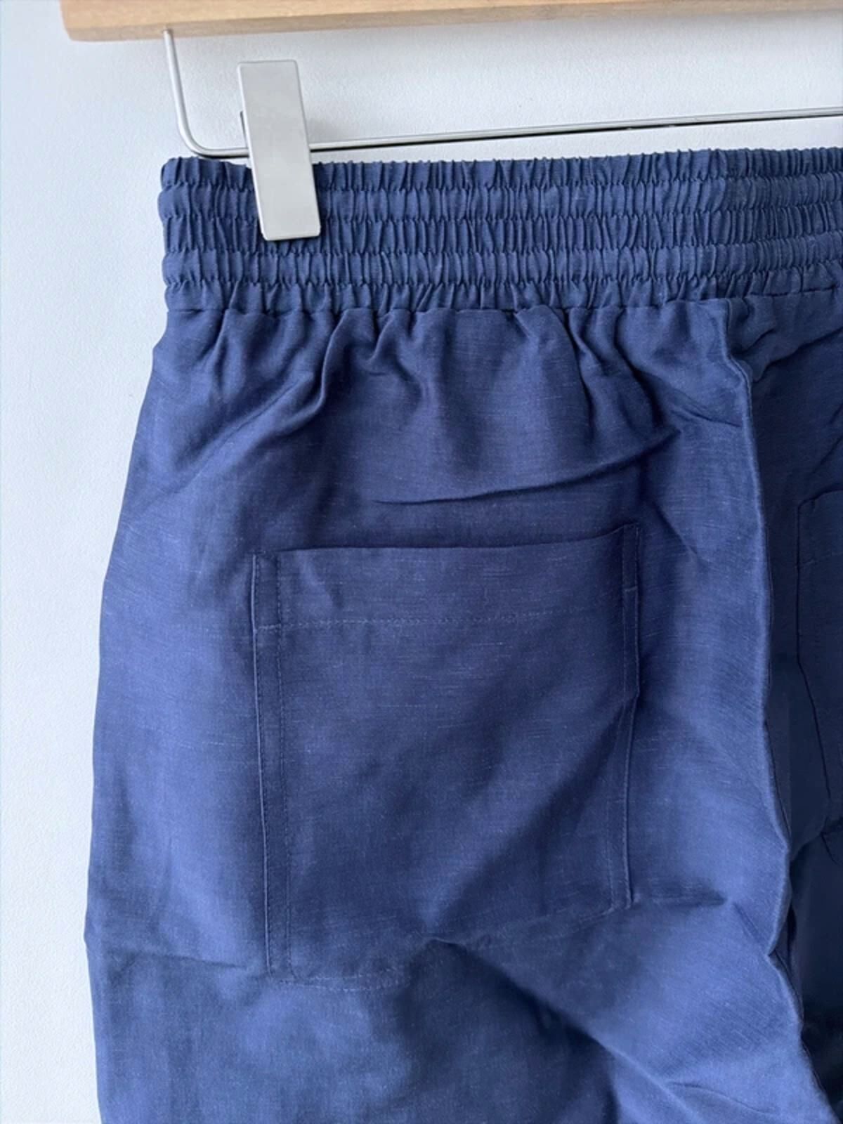 Women’s & Other Stories High Waisted Linen Shorts In Navy - XSmall - 3363