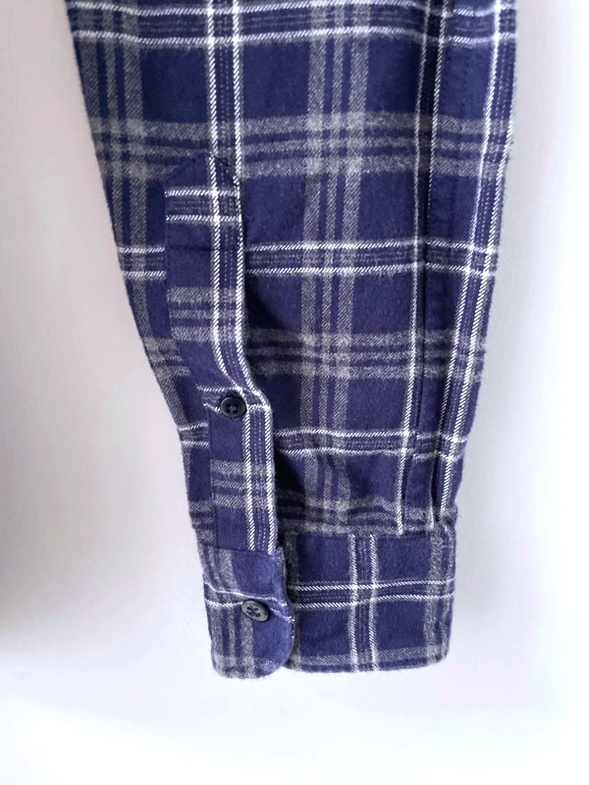 Men’s Denham Premium Brushed Cotton Check Shirt In Navy - Large - 1878