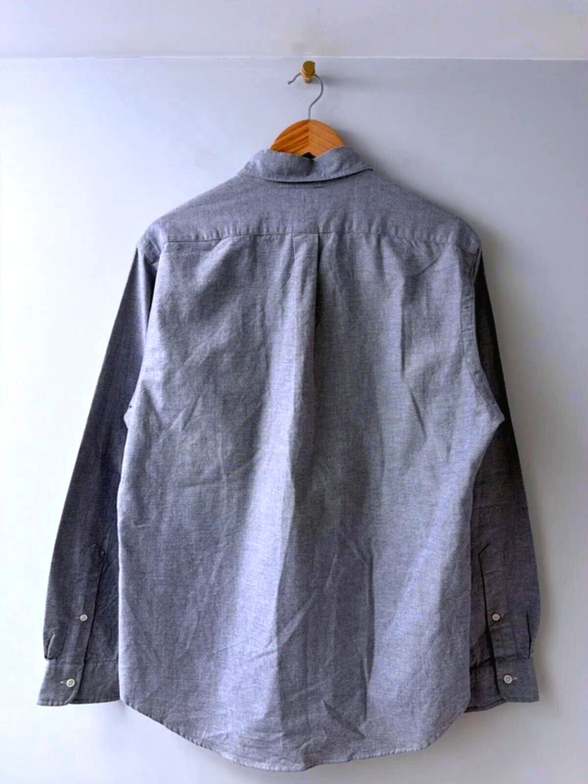 Men’s Ralph Lauren Slim Stretch Fit Oxford Chambray Shirt In Blue - Large - 3473