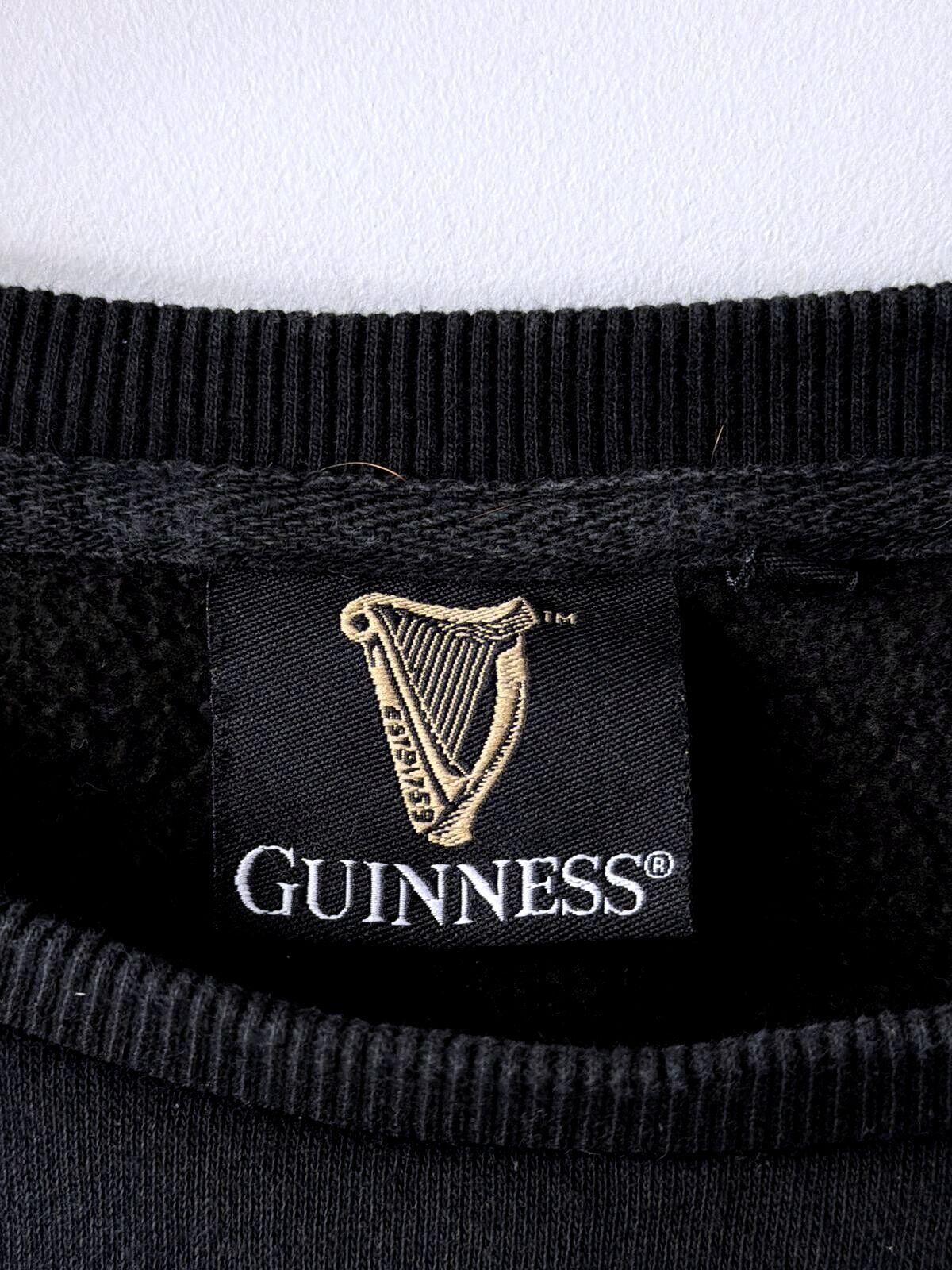 Mens Guinness x Arches Printed Crew Neck Sweatshirt Top In Black - XXLarge -3531