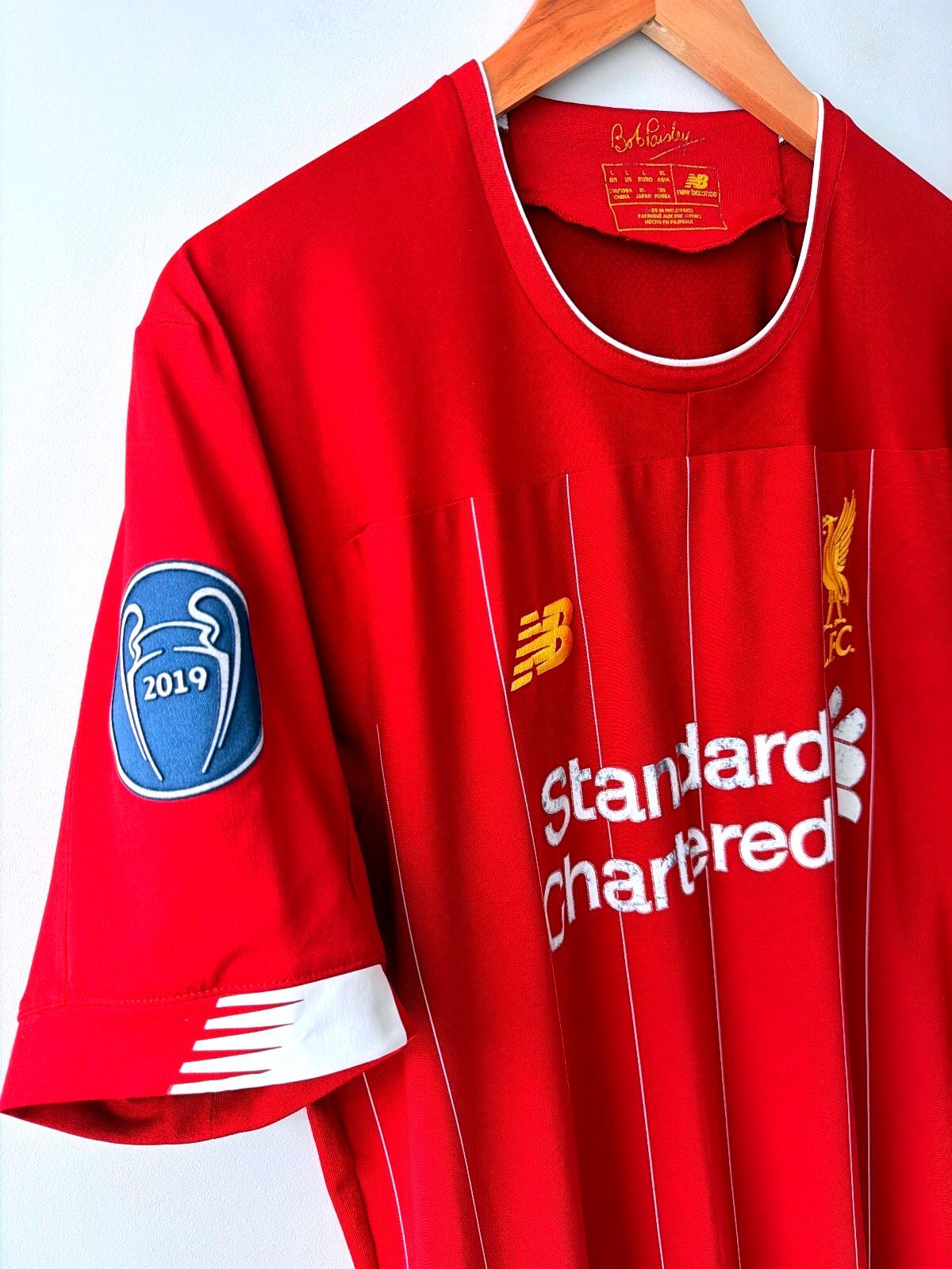 Men's Liverpool FC 2019/20 Salah #11 Football Shirt Jersey - Large - 3602