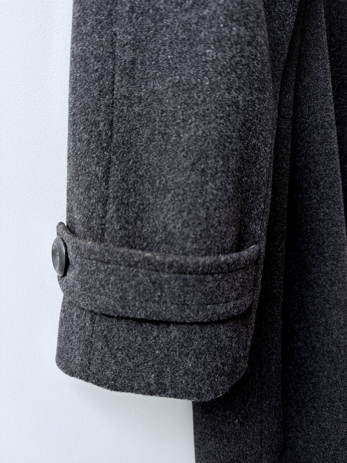 Women’s Lampert London Premium Wool Overcoat Pea Coat In Dark Grey - Uk14 - 3731