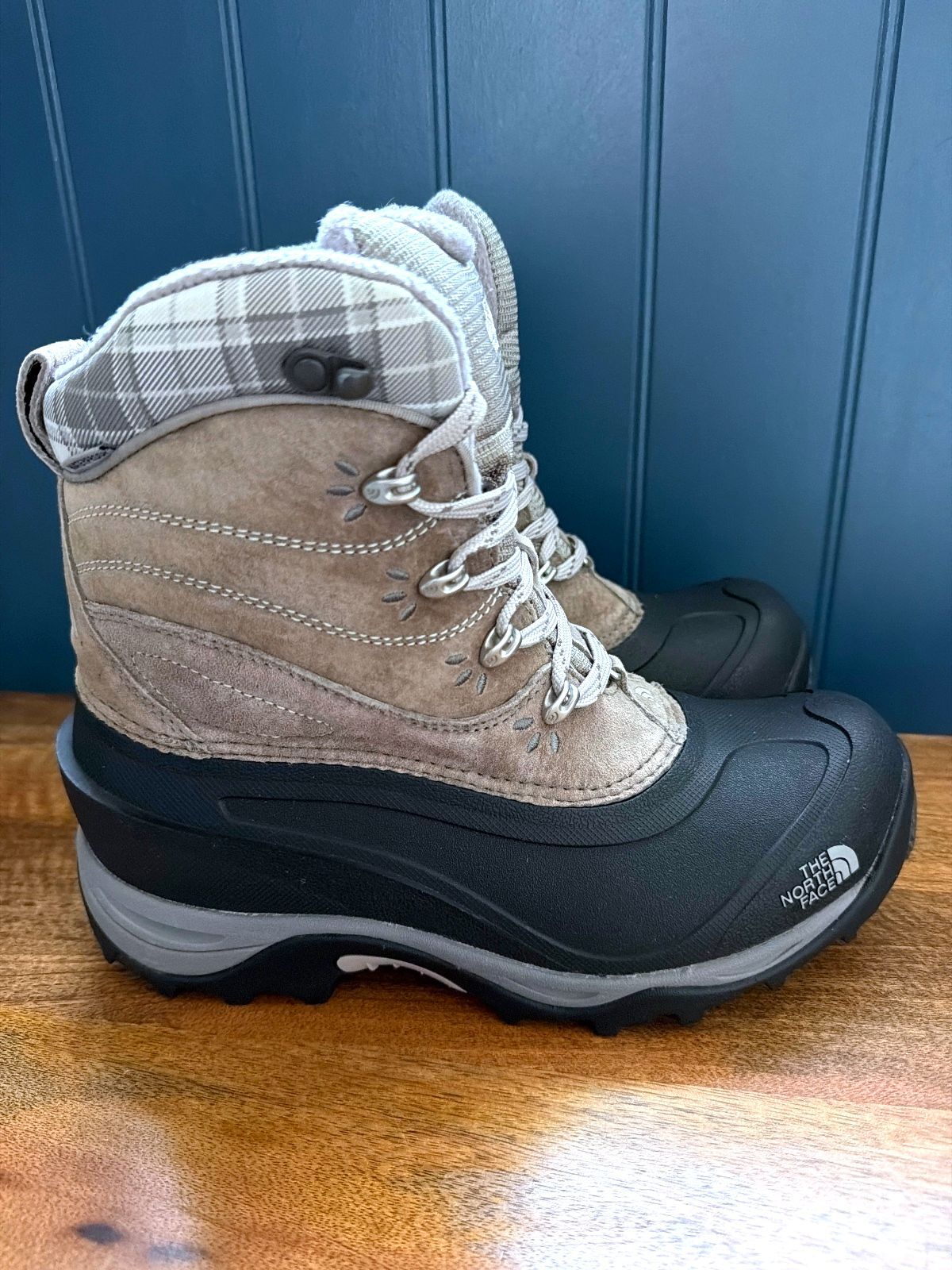 Women’s The North Face Chilkat Waterproof Lace-up Boots In Grey - Uk6 - 3823