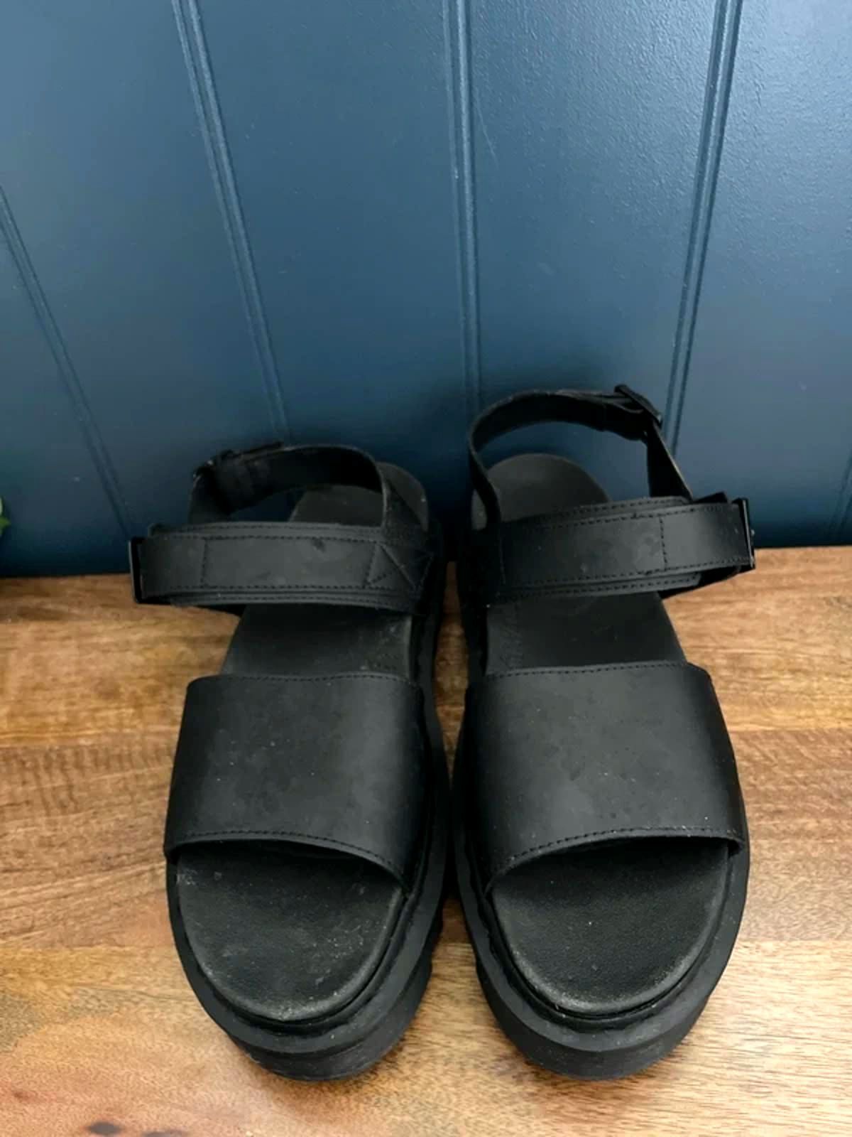 Women’s Dr Martens Voss Chunky Sole Sandals In Blackk - UK8 - 3047