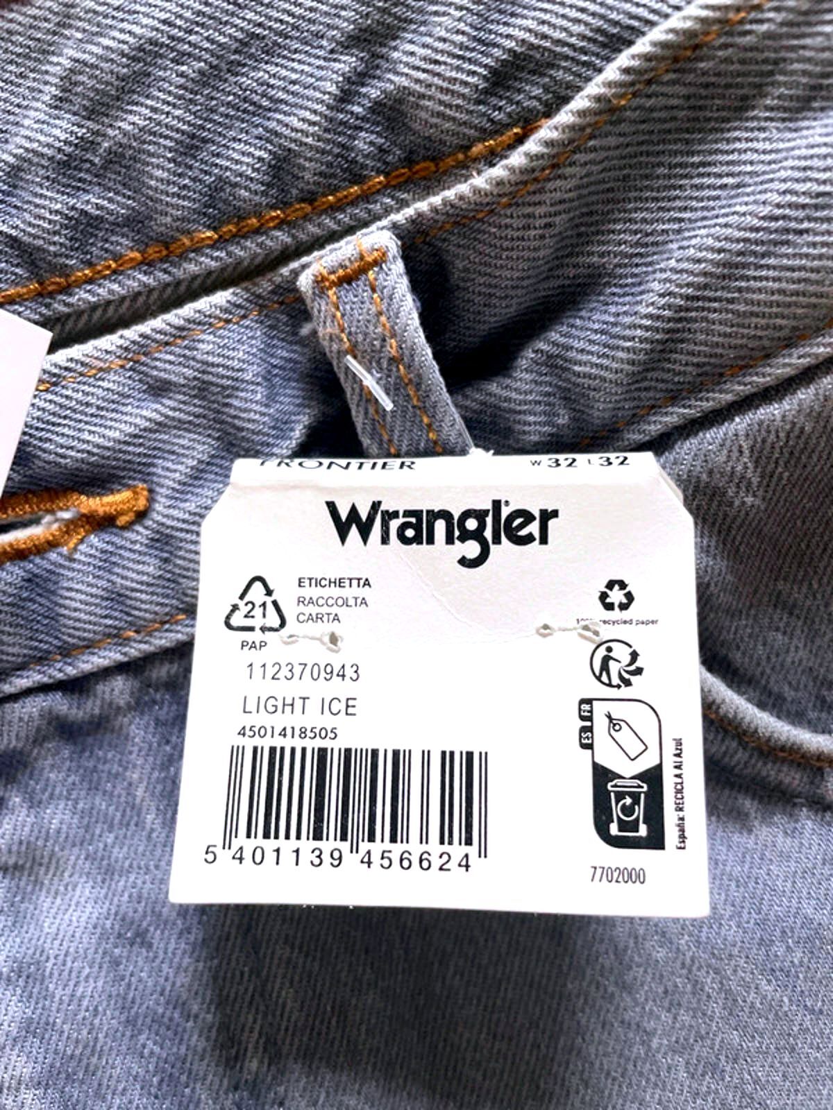 Mens Wrangler Frontier 880 Relaxed Straight Fit Jeans In Blue - W32/L32 - 2383