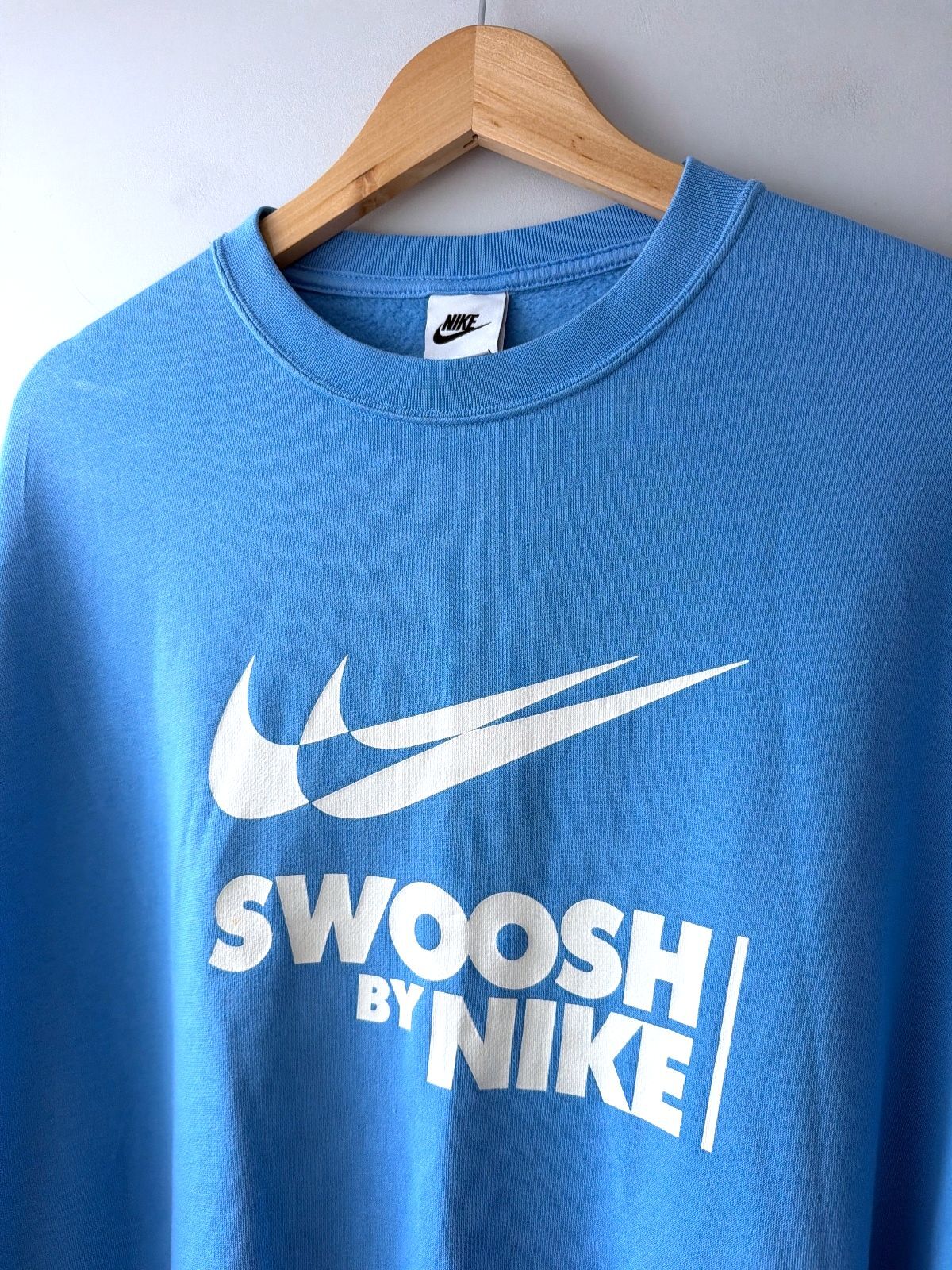 Mens Nike Extreme Oversized Fit Crewneck Sweatshirt Top In Blue - Medium - 3802