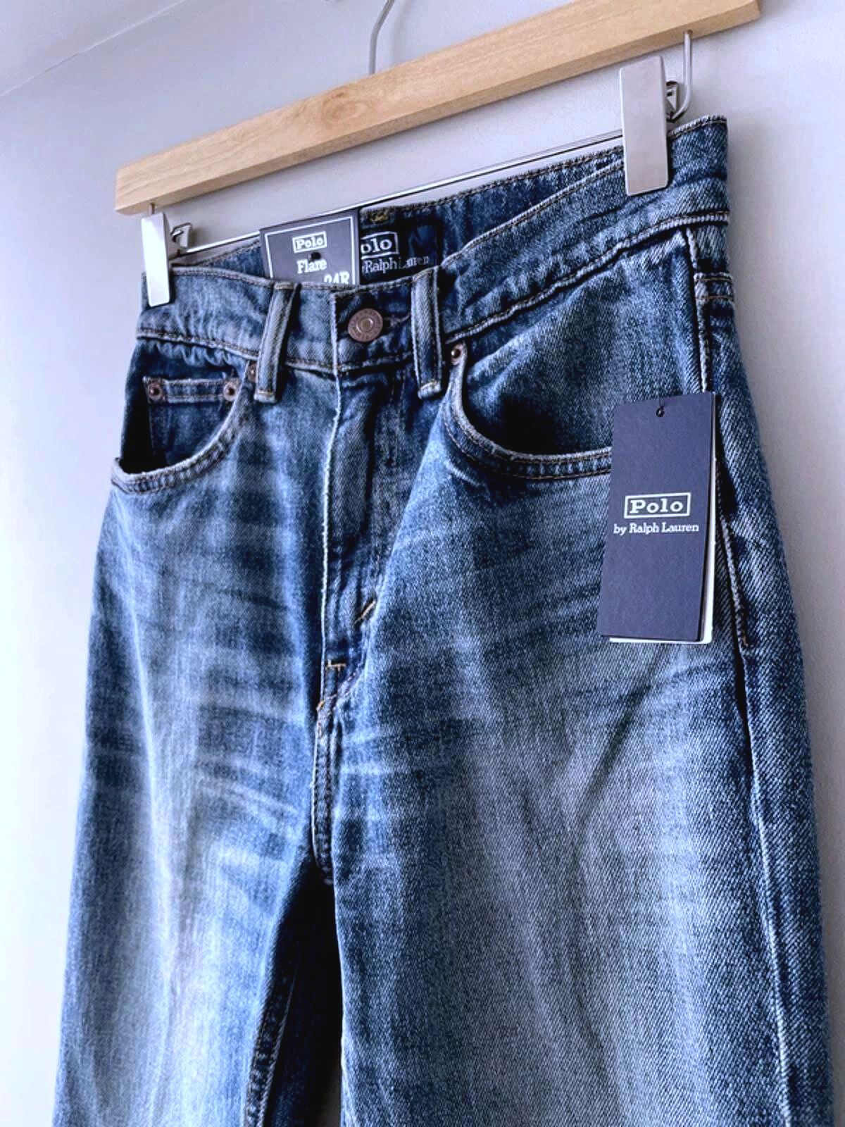 Women’s Ralph Lauren Regular Fit Flared Jeans In Navy Blue - W24/L34 - 3075
