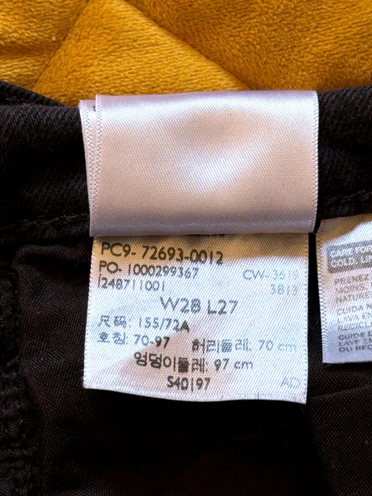 Women’s Levi’s Ribcage Straight High Waisted Fit Jeans In Black - W28/L27 - 3554