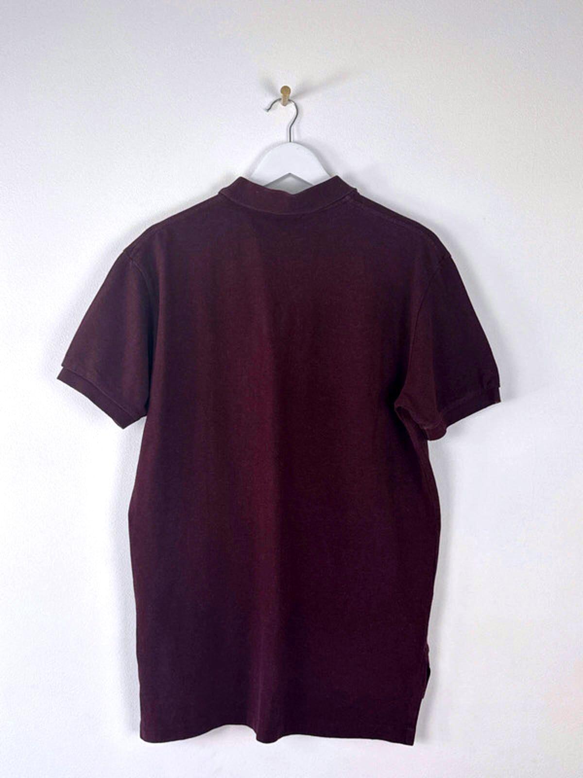 Men’s Ralph Lauren Classic Fit Polo Top In Burgundy - Medium - 1356
