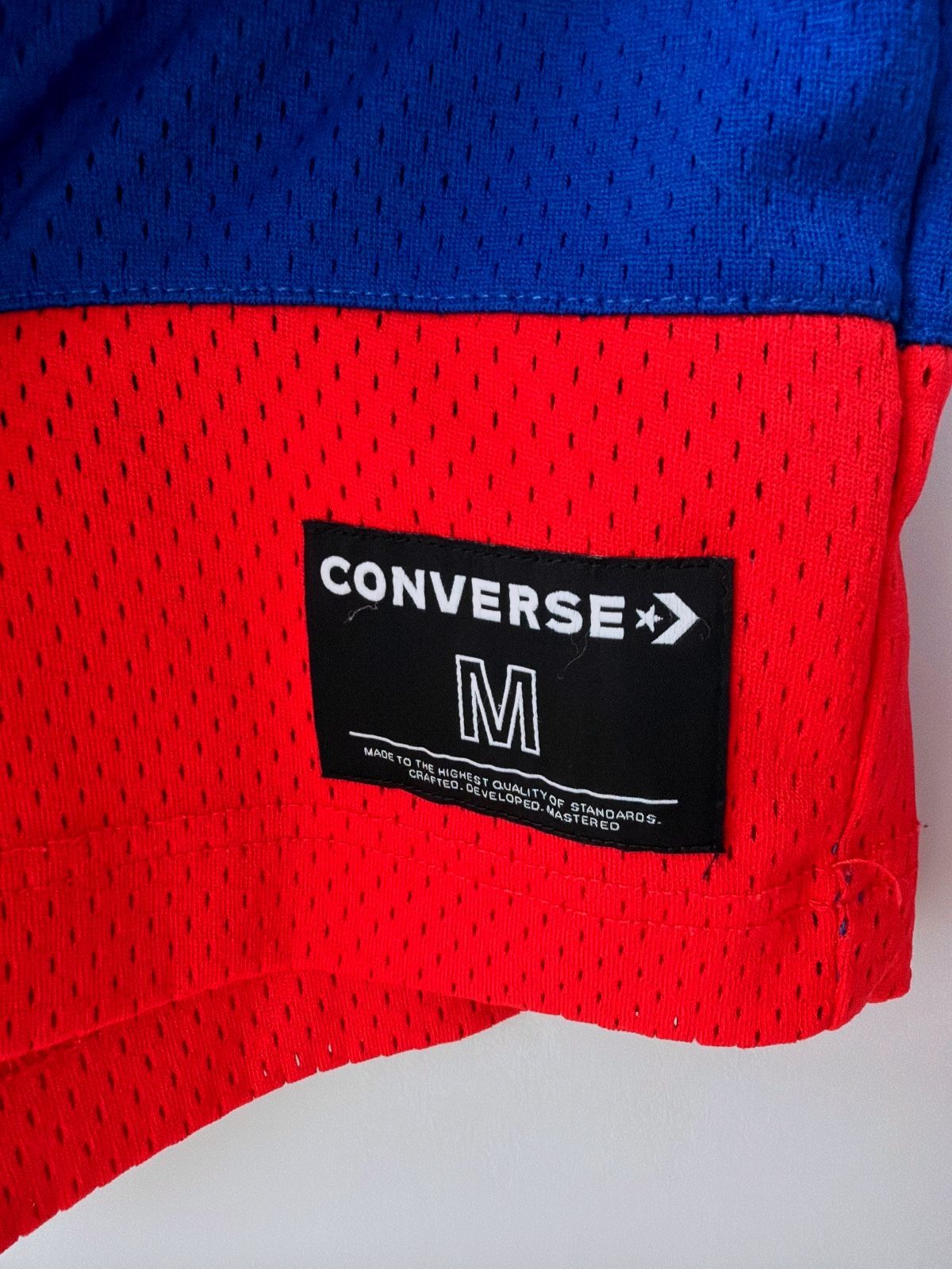 Mens Converse Oversized Fit Ice Hockey Jersey Top In Blue - Medium - 3567
