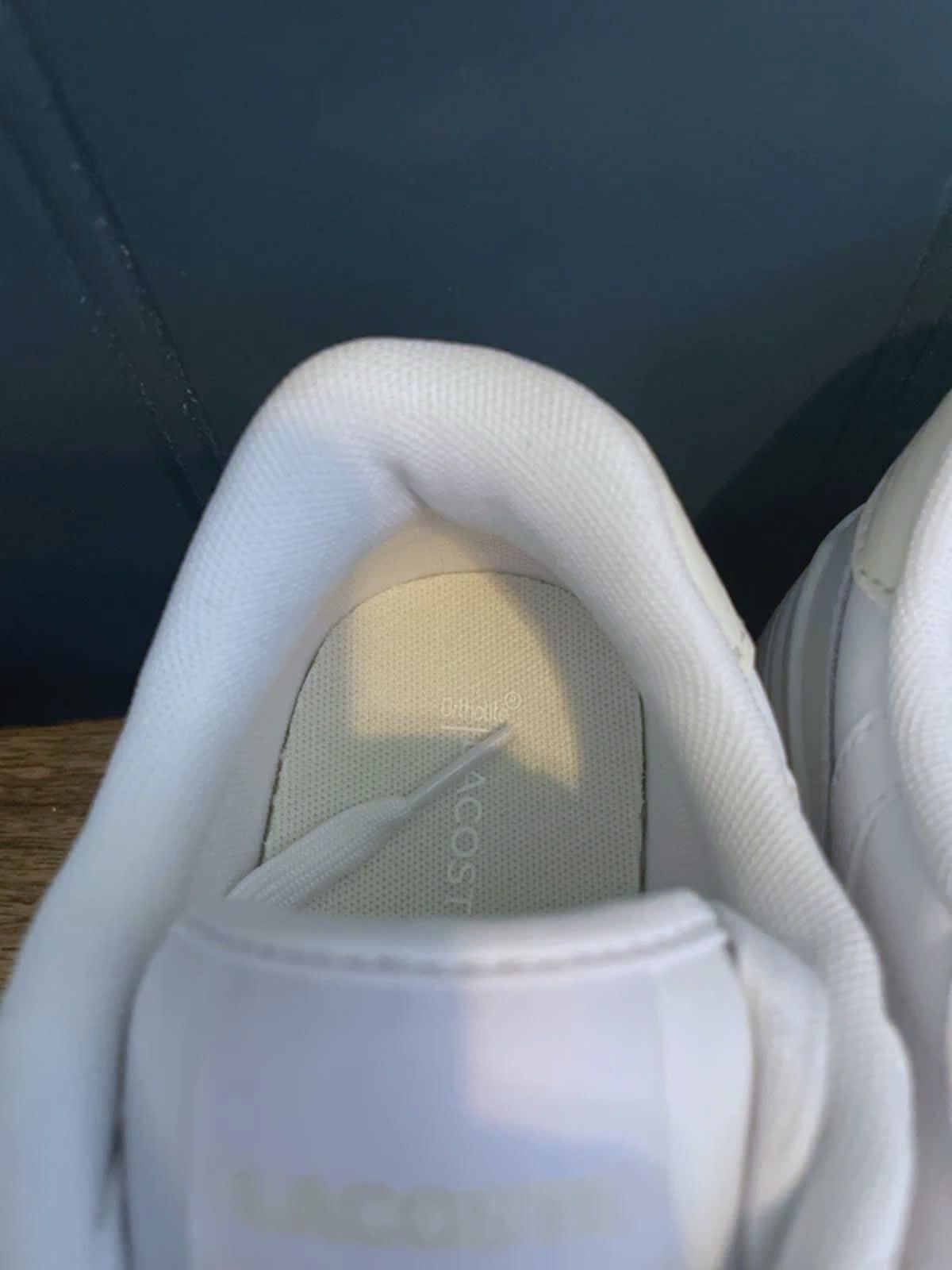 Women’s Lacoste T-Clip Premium Leather Trainers in White - UK4 - 3097