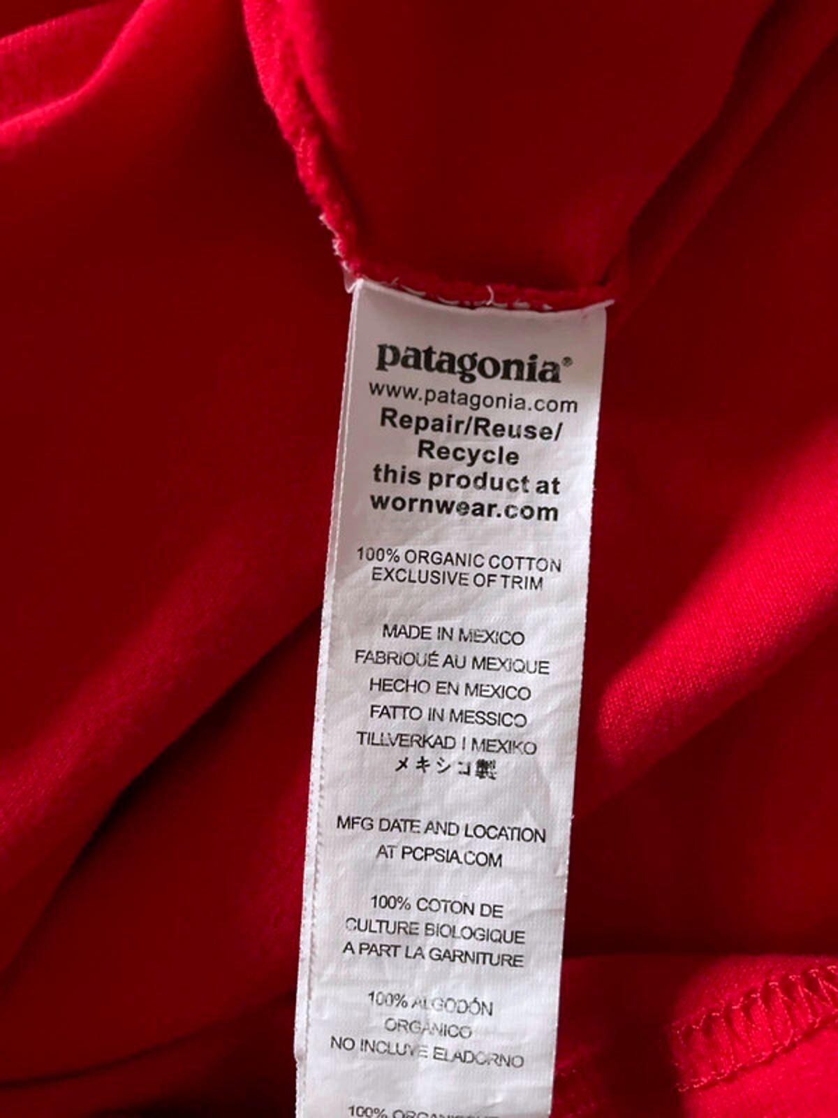 Women's Patagonia Crew Neck Printed T-shirt In Red - XXLarge - 2865