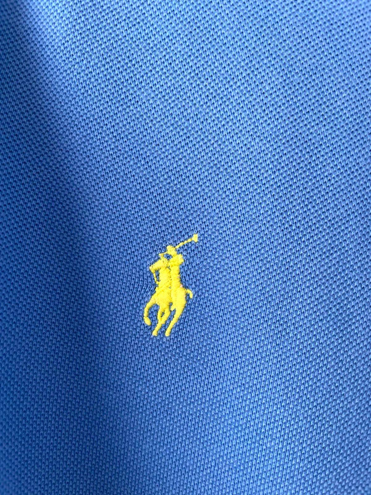 Men’s Ralph Lauren Premium Classic Fit Pique Polo Top In Blue - Small - 1667