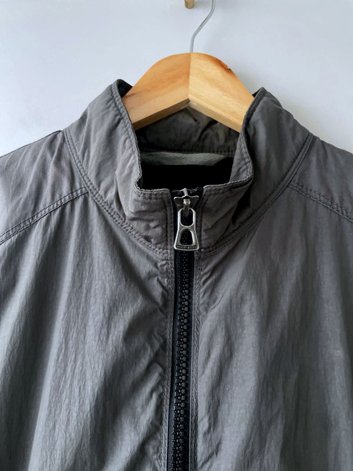 Men’s Hugo Boss Harrington Jacket Coat In Dark Grey - Medium - 2665