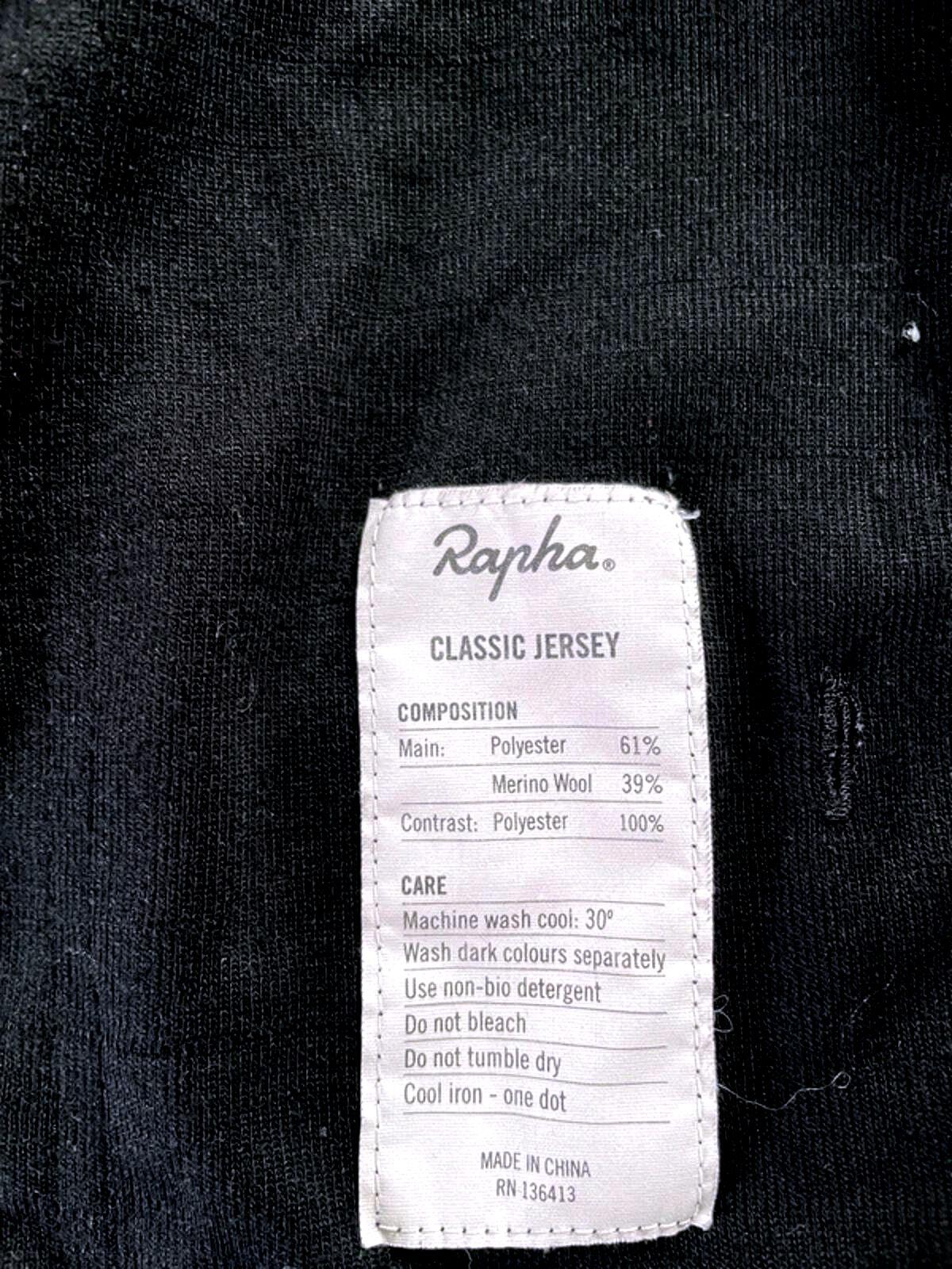 Men's Rapha Short Sleeve Core Cycling Jersey Top In Black - Small - 2999