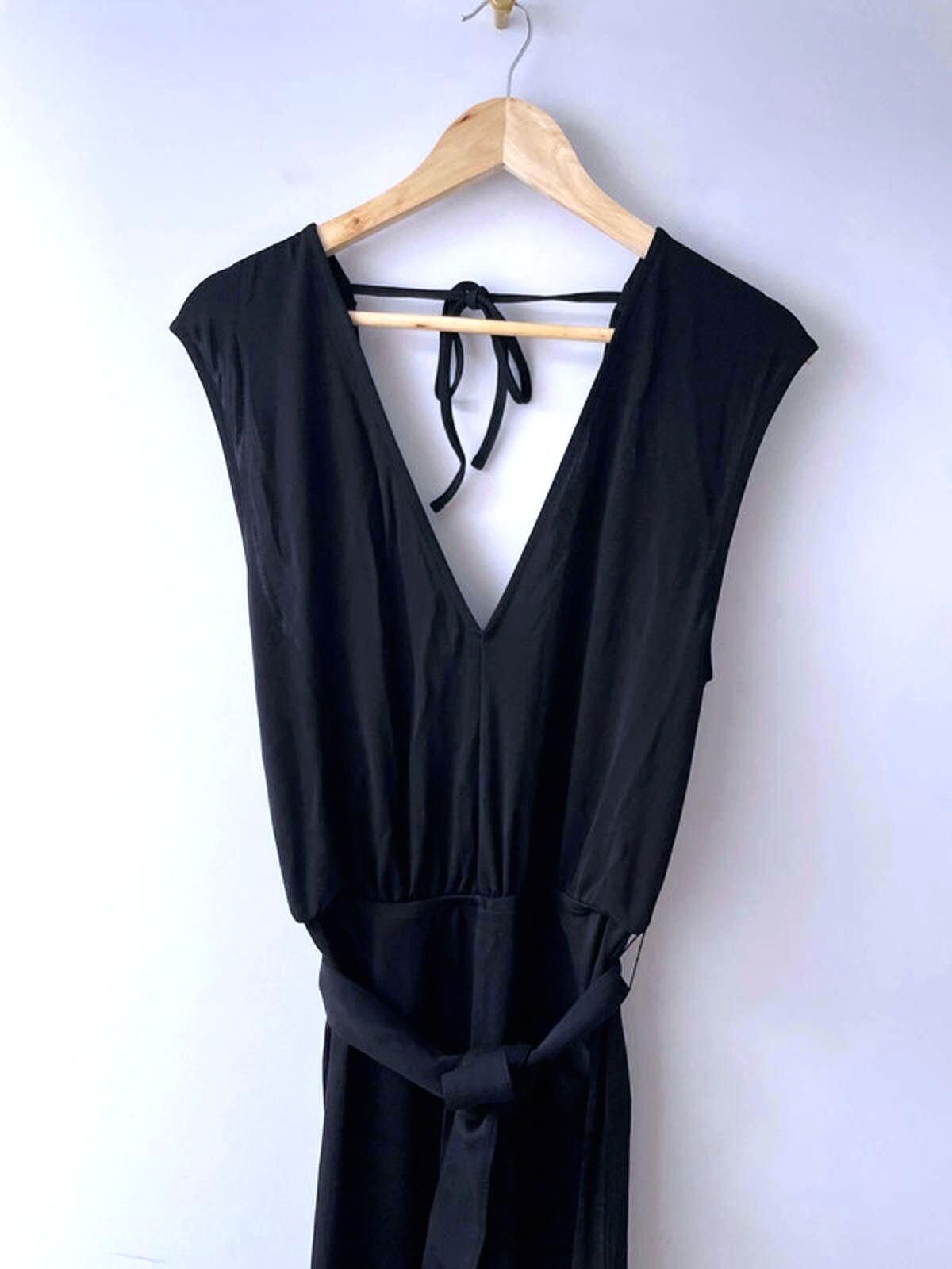 Women’s & Other Stories V-Front Sleeveless Wide Leg Jumpsuit In Black - XSmall - 1898