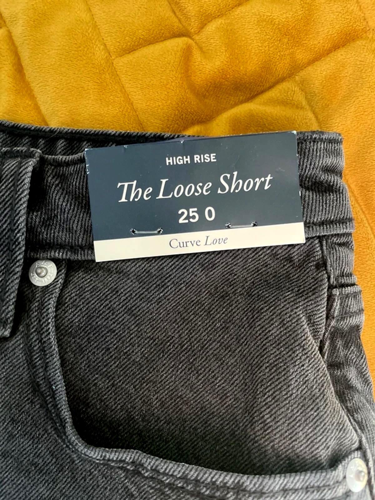 Women’s Abercrombie & Fitch The Loose Short High Rise Shorts In Black - W25/L6 - 3083