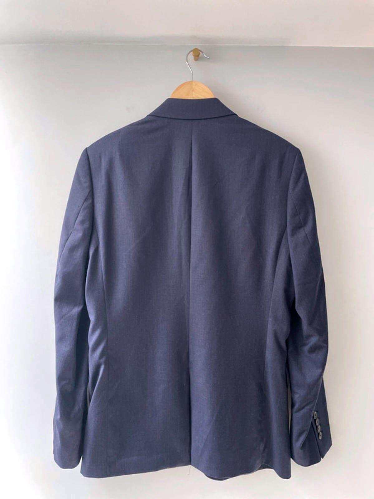 Men’s Reiss Premium Wool Double Button Blazer Jacket In Navy - Medium - 1564