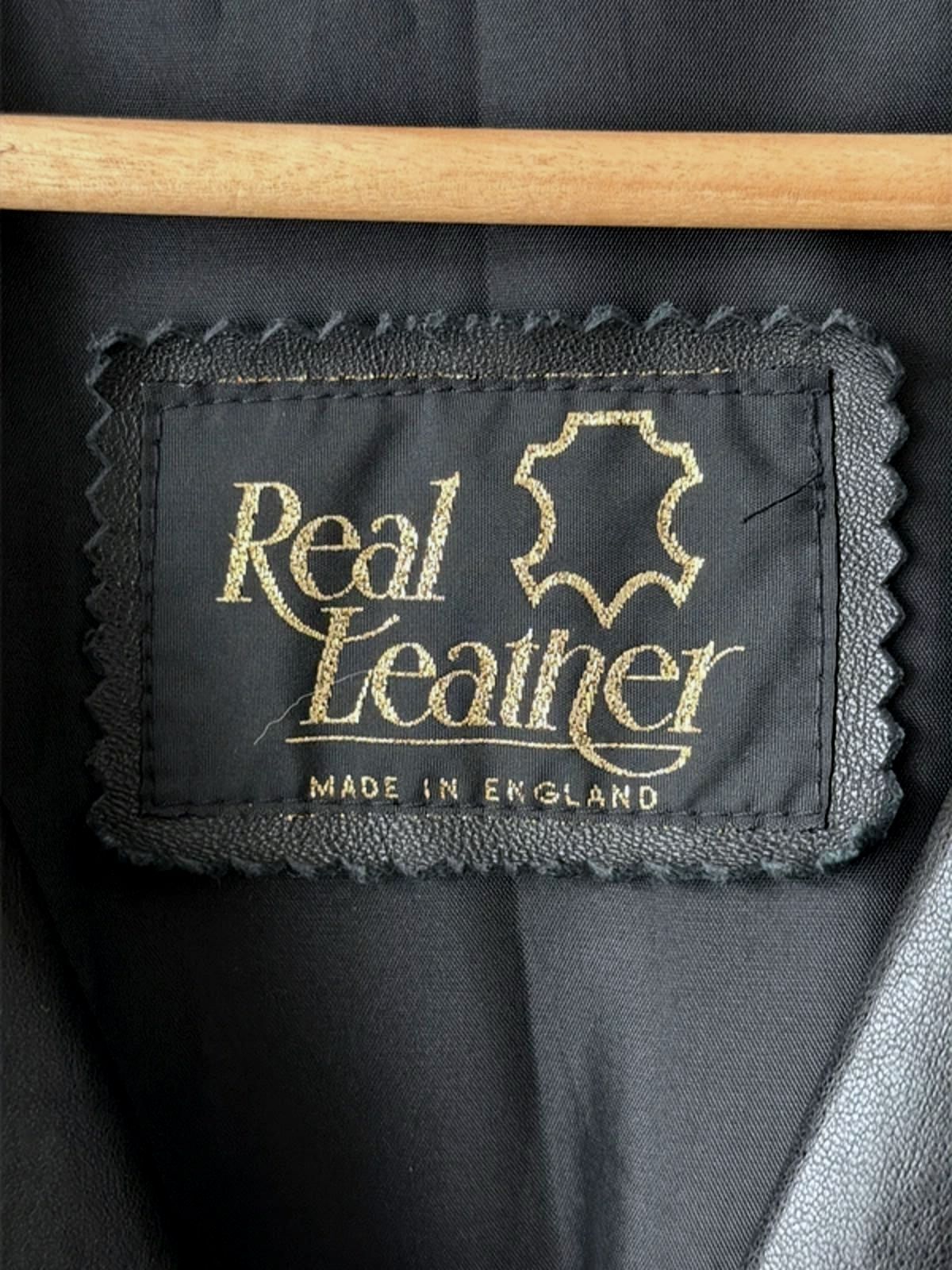 Men's Premium Leather Made In England Jacket Coat In Black  - XLarge - 3307
