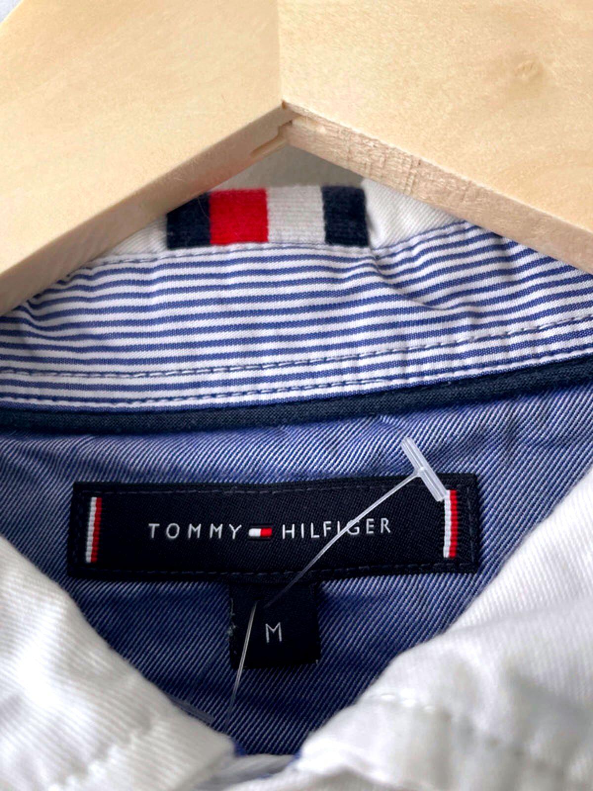 Men’s Tommy Hilfiger Long Sleeve Rugby Polo Shirt Top In Grey - Medium- 2148
