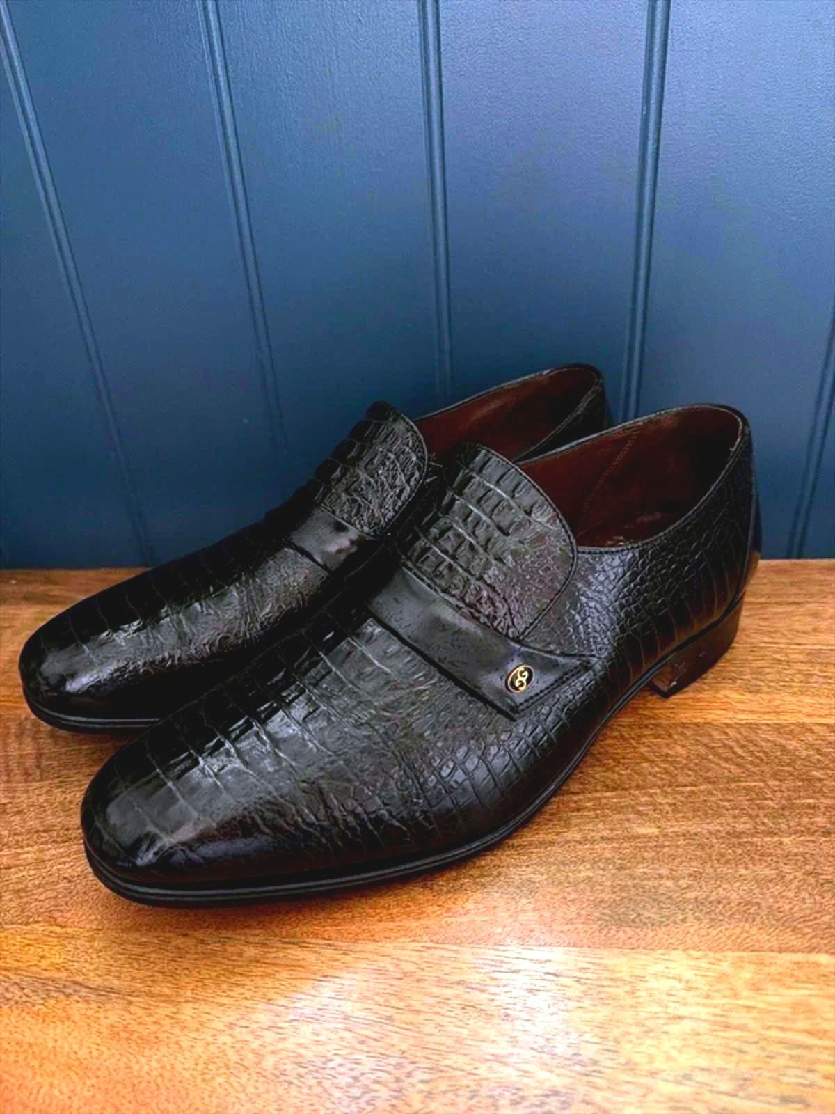 Men’s Grenson Premium Made In England Leather Loafers In Black - Uk8 - 3225