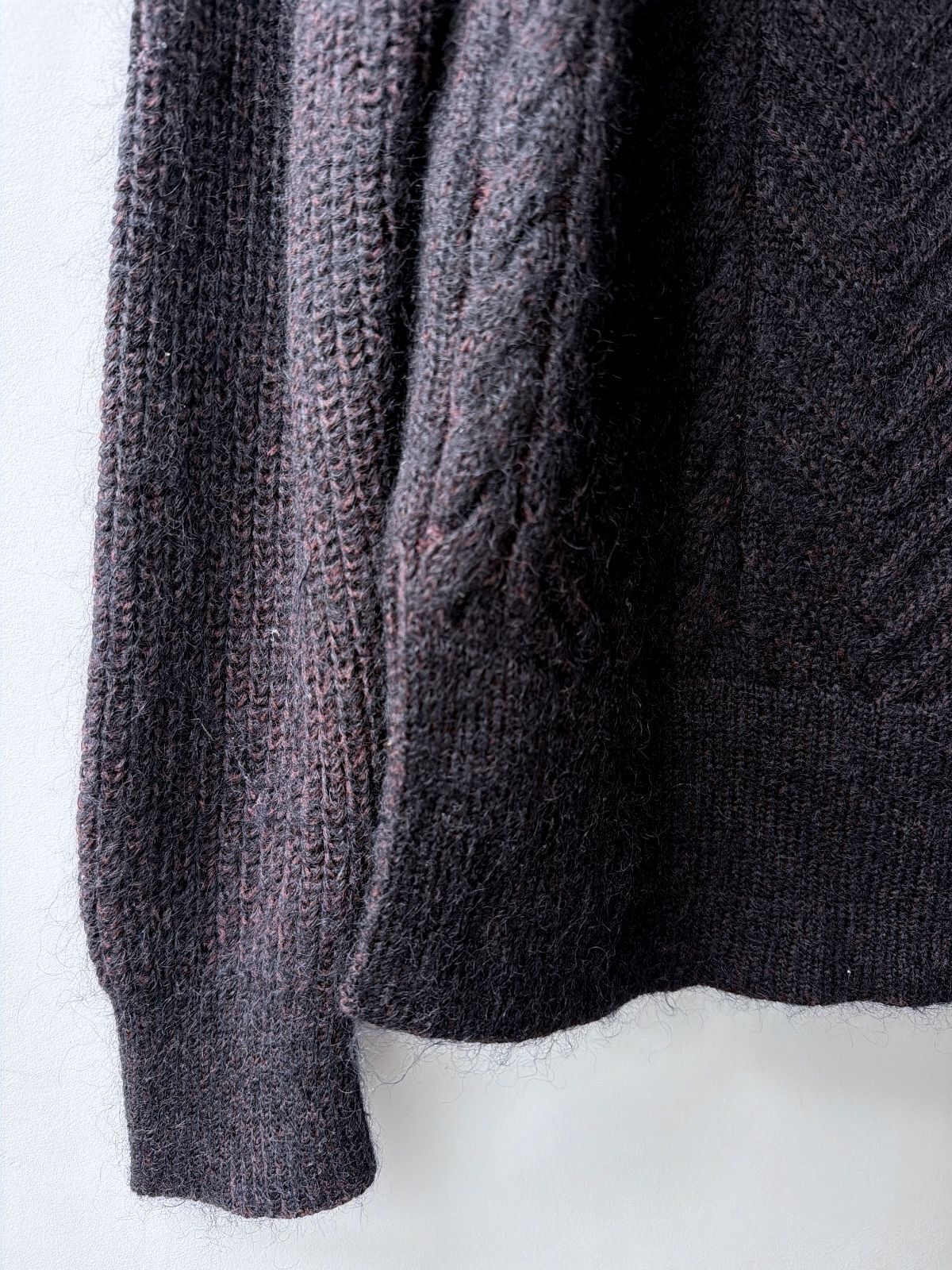 Women’s AllSaints Lamma Premium Mohair Cable Knit Jumper In Navy - Medium - 3720