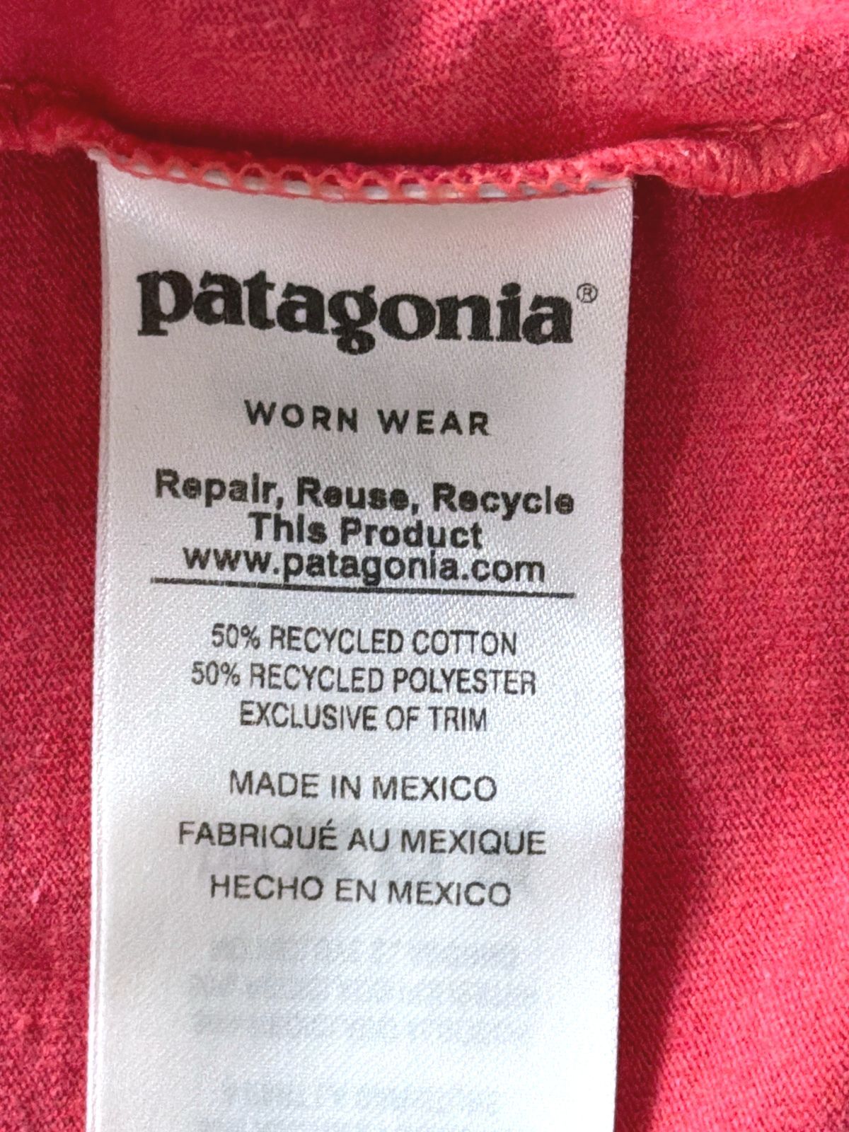 Men’s Patagonia Crew Neck Printed T-shirt In Red - Medium - 3643