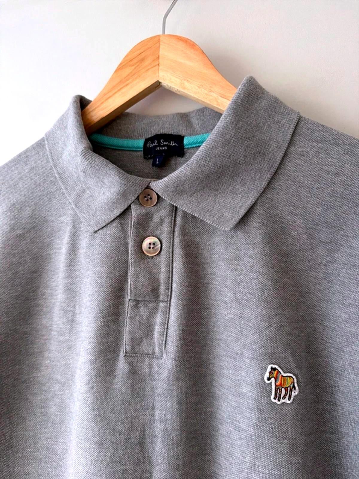 Men’s Paul Smith Slim Fit Premium Polo Top In Grey - Large - 3206